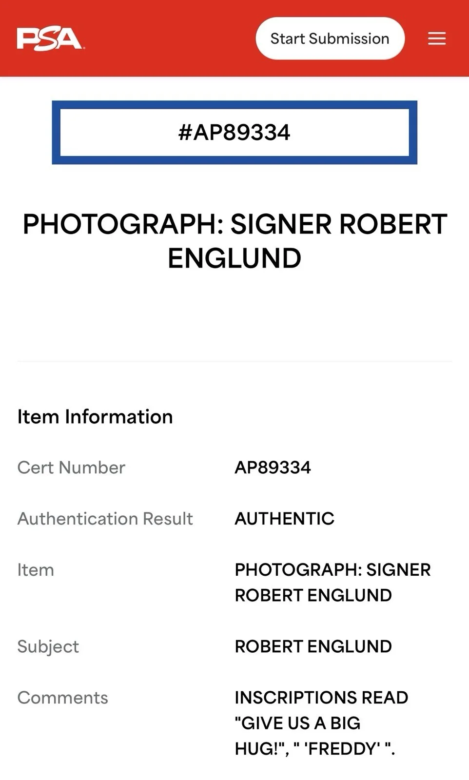 Robert Englund — Robert Englund Signed 11x14 Nightmare on Elm Street Freddy Krueger Photo PSA COA, изображение 5