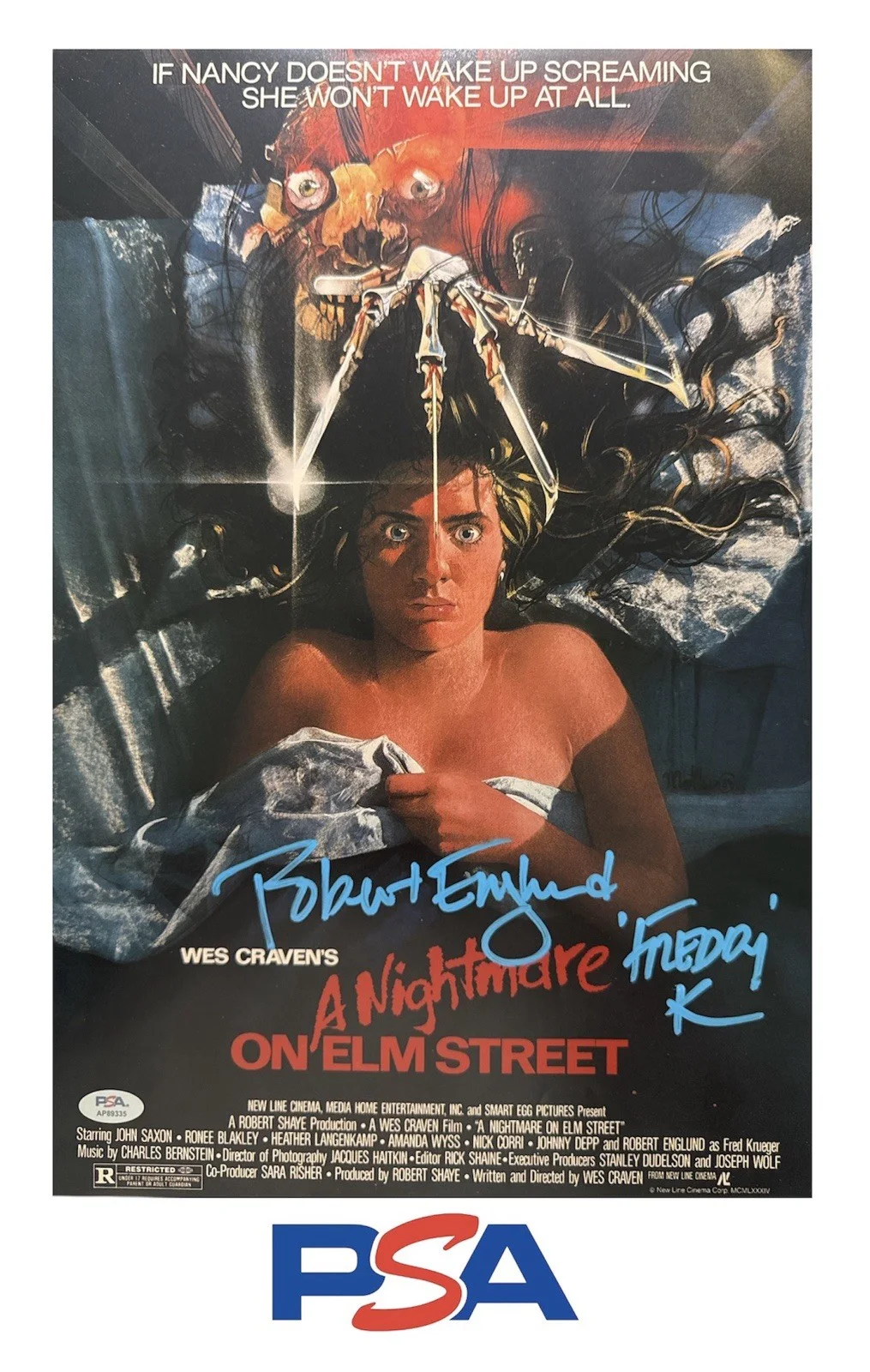 Robert Englund — Robert Englund Signed 12x18 Nightmare on Elm Street Freddy Krueger Photo PSA COA