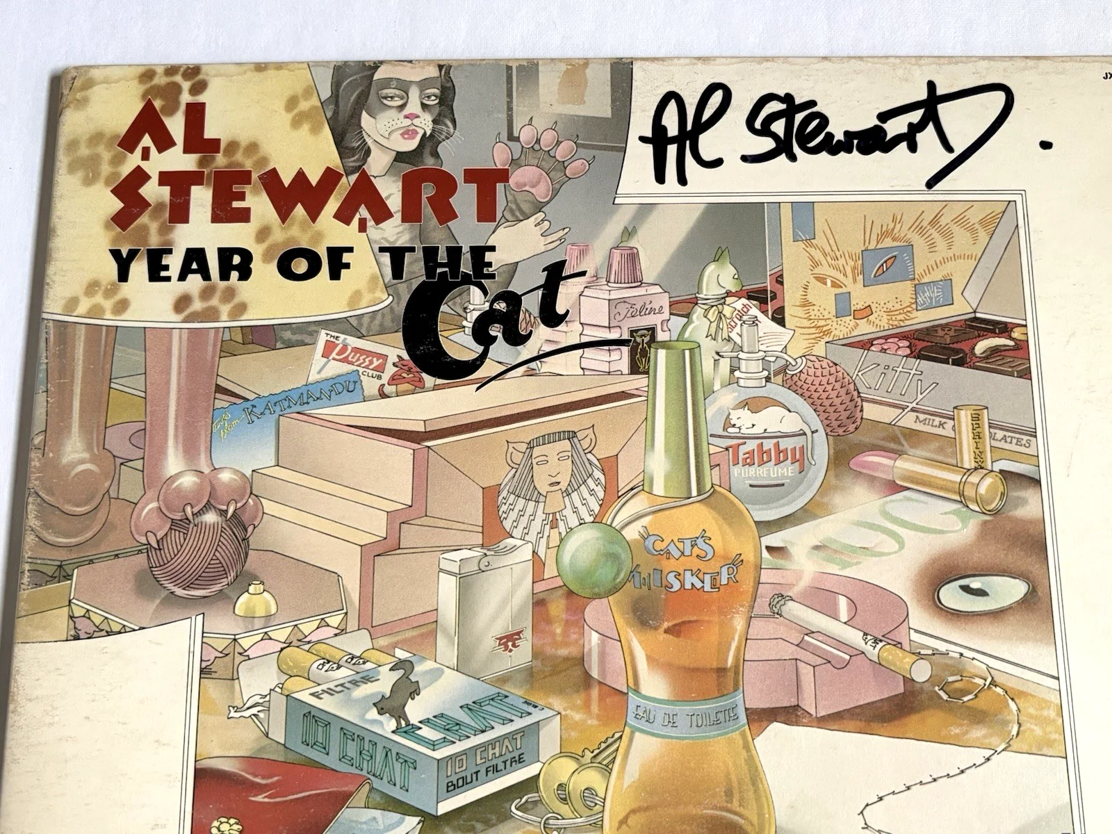 AL STEWART Signed YEAR OF THE CAT LP Vinyl Album PSA DNA COA, изображение 3