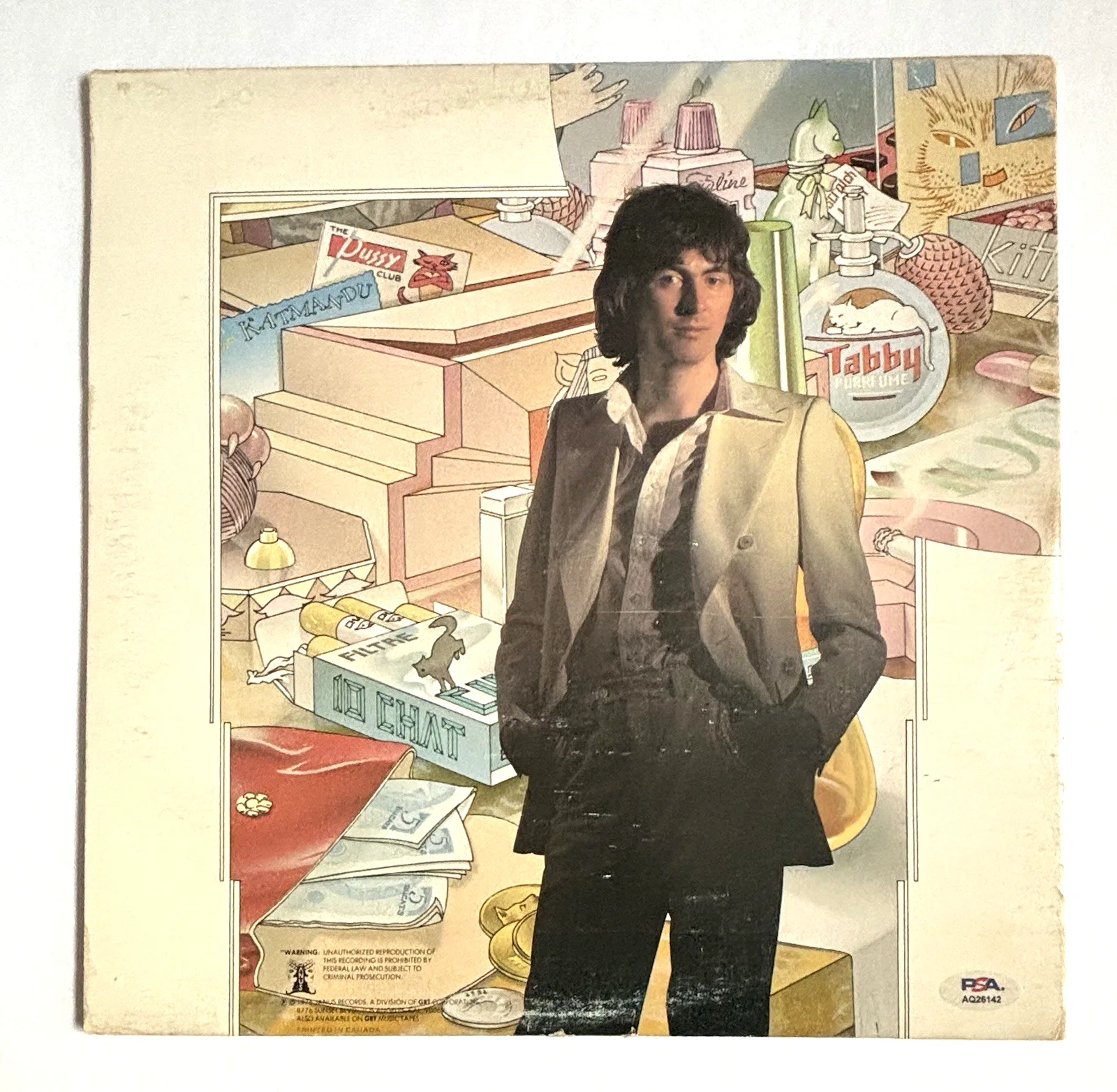AL STEWART Signed YEAR OF THE CAT LP Vinyl Album PSA DNA COA, изображение 4