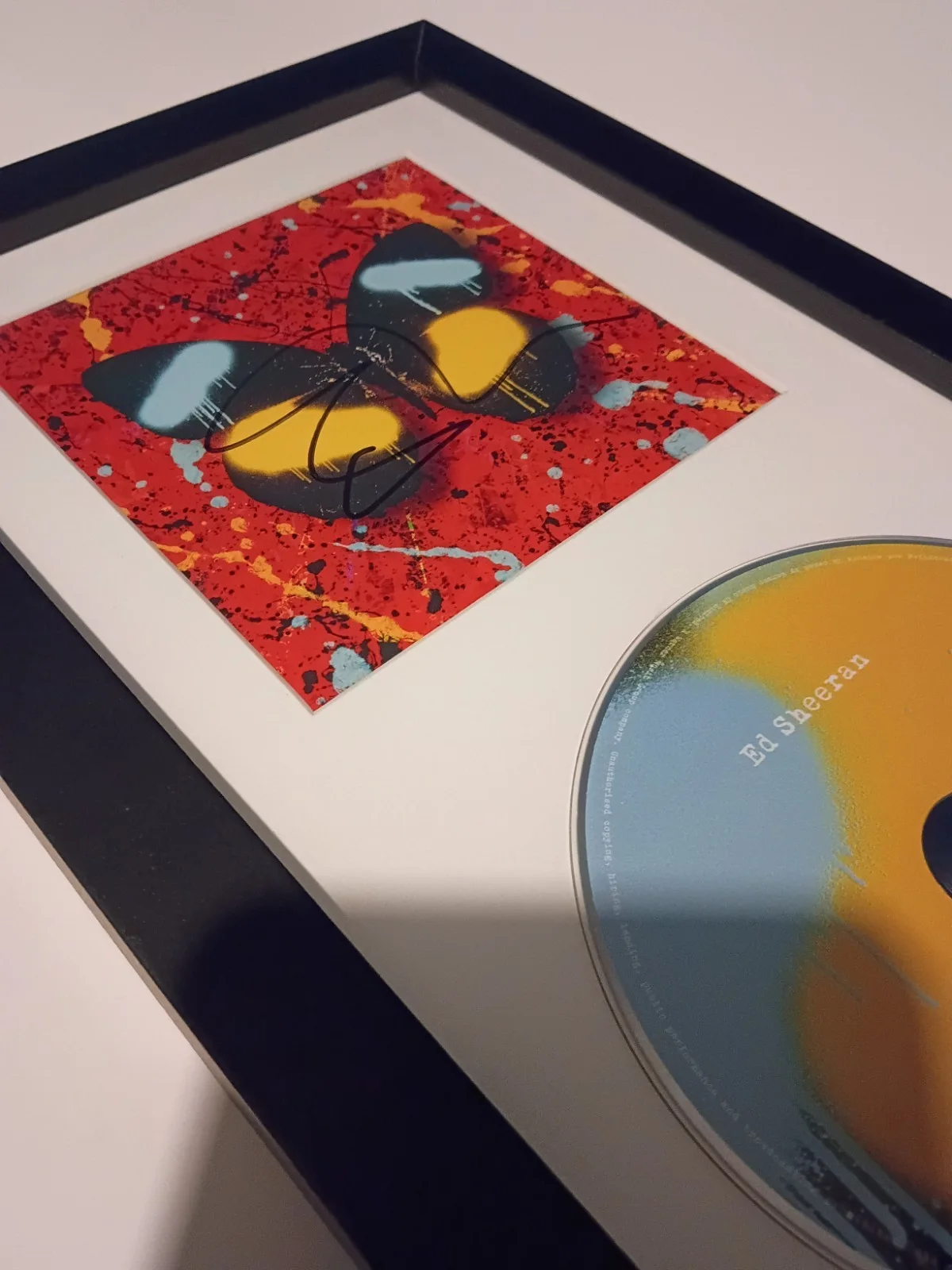 Ed Sheeran Overpass Graffiti Signed CD Exclusive Studio Framed, image 2