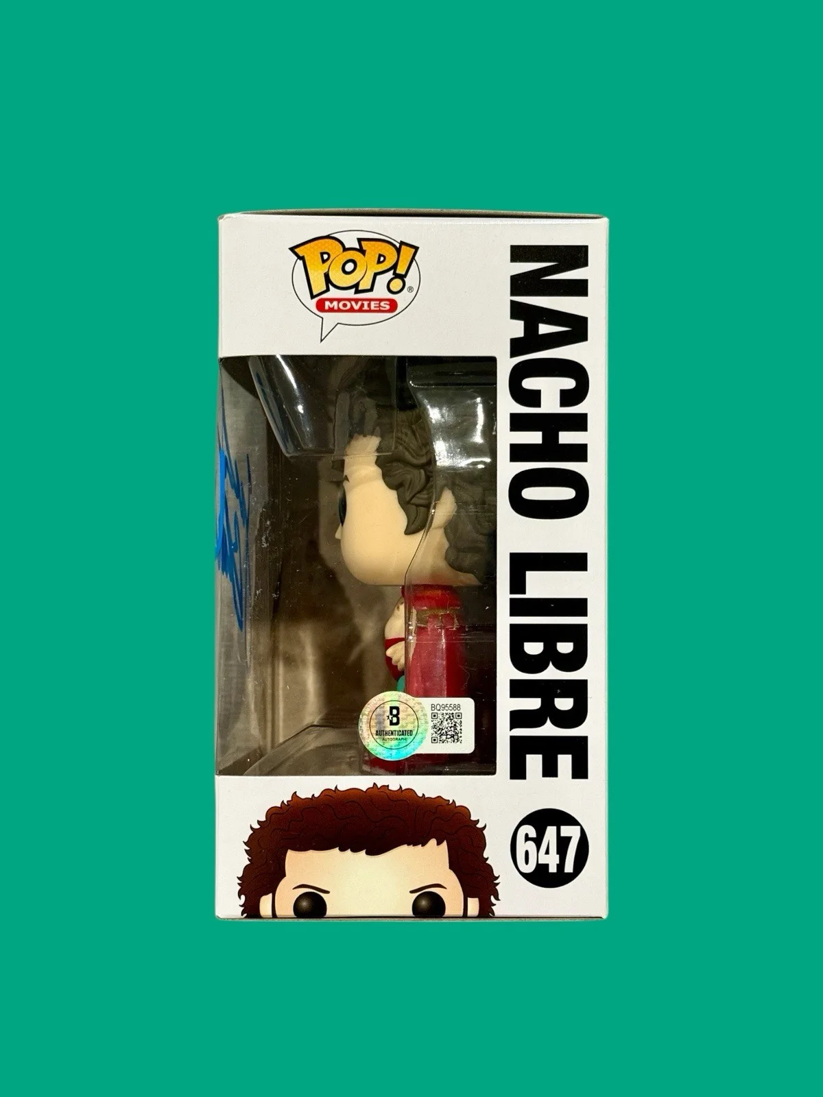 Jack Black — JACK BLACK SIGNED NACHO LIBRE FUNKO POP #657 AUTOGRAPH BECKETT BQ95588, изображение 3