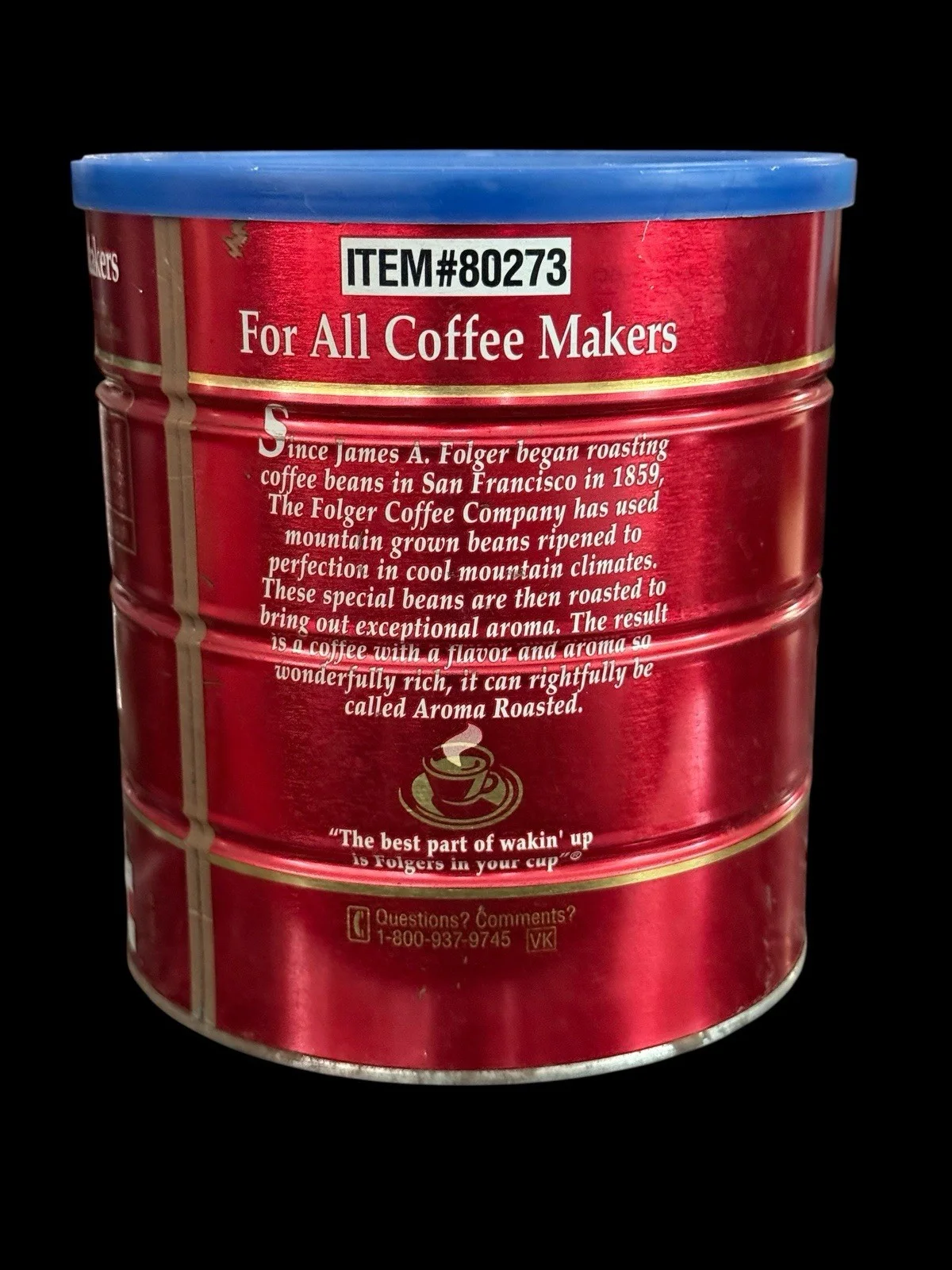 Steve Buscemi — STEVE BUSCEMI SIGNED THE BIG LEBOWSKI PROP FOLGERS CAN PSA AUTHENTICATION (B, image 3