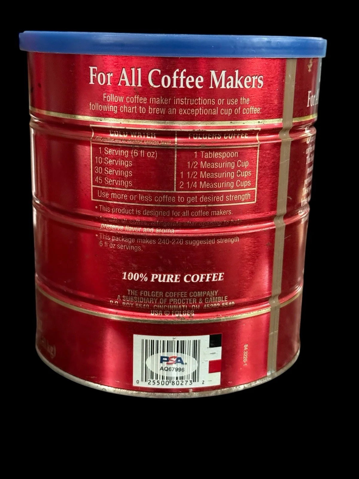 Steve Buscemi — STEVE BUSCEMI SIGNED THE BIG LEBOWSKI PROP FOLGERS CAN PSA AUTHENTICATION (B, image 4