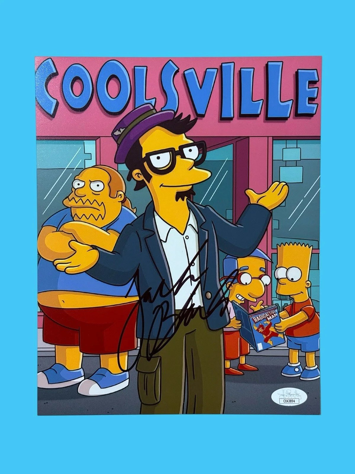 Jack Black — JACK BLACK SIGNED 8X10 PHOTO THE SIMPSONS AUTOGRAPH JSA COA CE43894, изображение 2