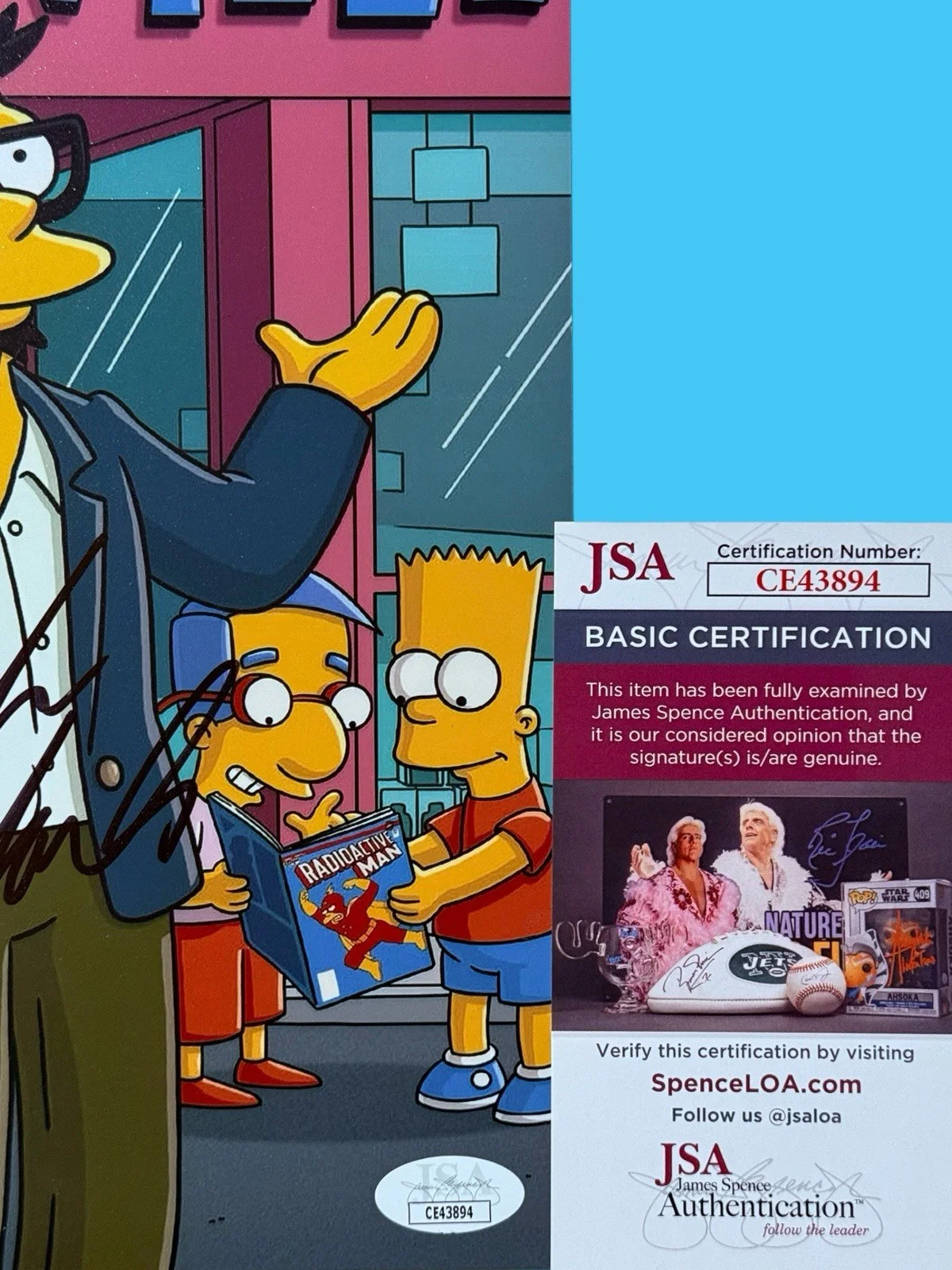 Jack Black — JACK BLACK SIGNED 8X10 PHOTO THE SIMPSONS AUTOGRAPH JSA COA CE43894, изображение 3