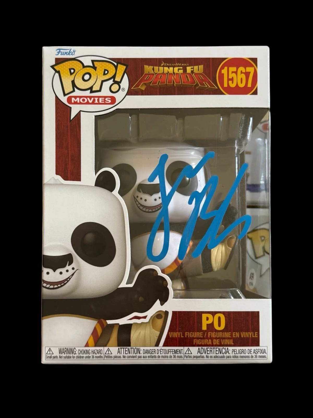 Jack Black — JACK BLACK SIGNED PO AUTOGRAPH KUNG FU PANDA FUNKO 1567 PSA AP47755 W/PROOF, image 2