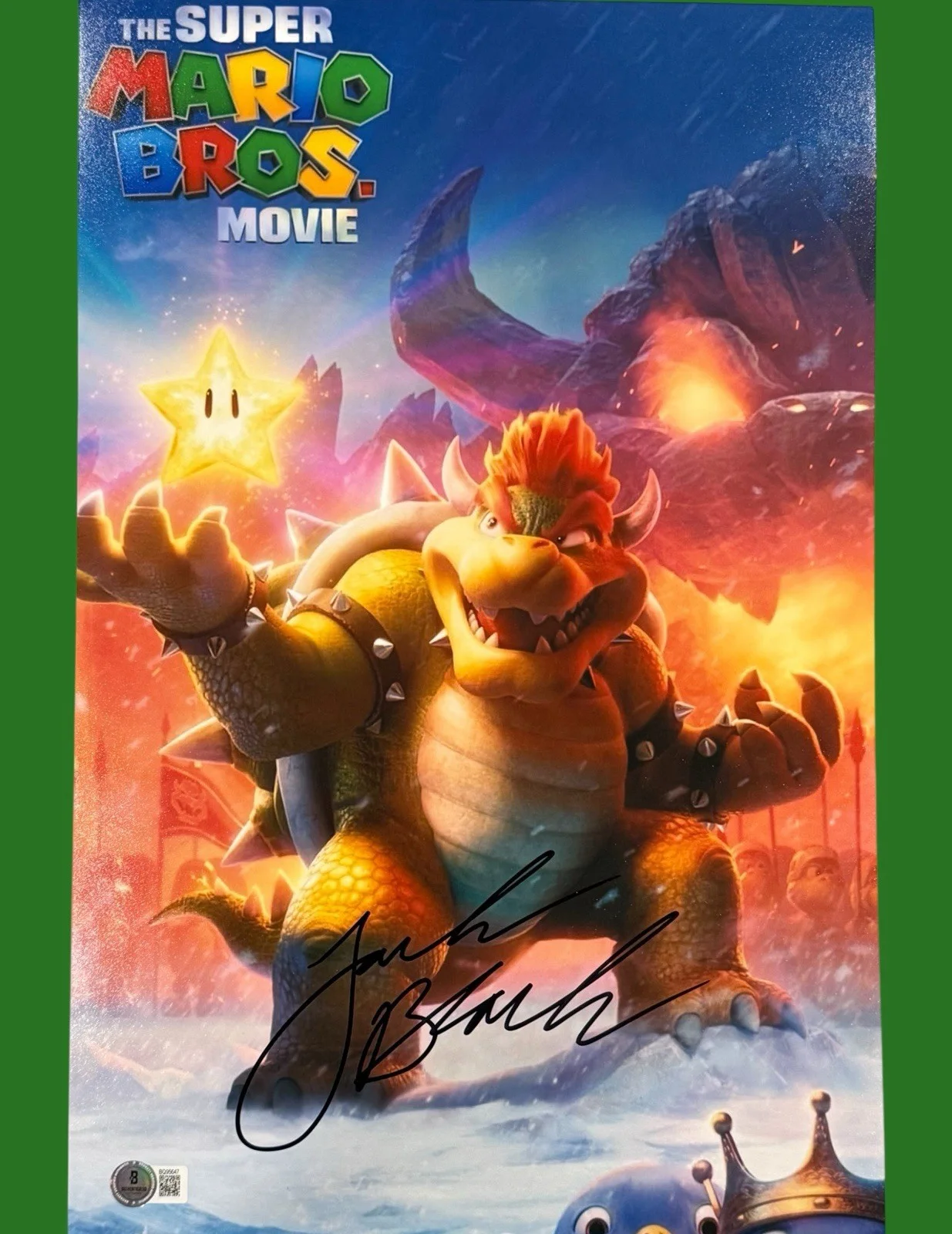 Jack Black — JACK BLACK SIGNED 12x18 PHOTO THE MARIO BROS MOVIE AUTOGRAPH BECKETT BQ95647-C, изображение 2
