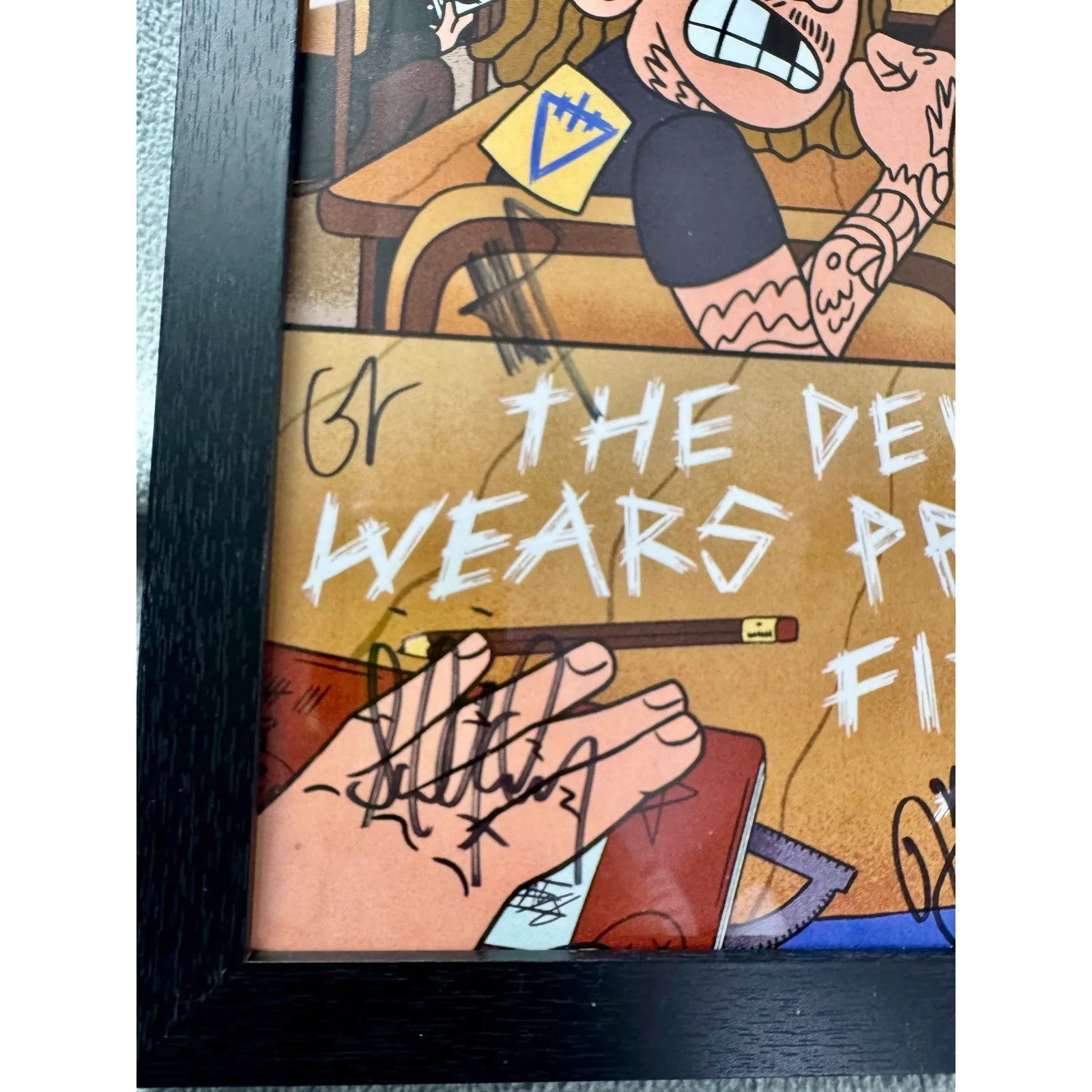 Metalcore Dropouts Signed Poster The Devil Wears Prada Fit For A King Framed, image 5