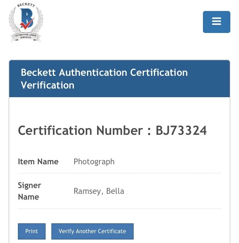 Bella Ramsey — BELLA RAMSEY SIGNED AUTOGRAPH THE LAST OF US 11x14 PHOTO BECKETT COA, изображение 2