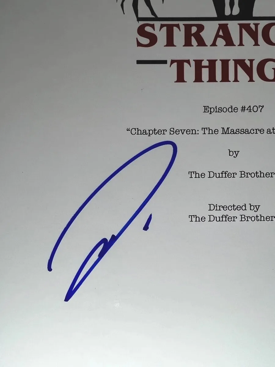 Jamie Campbell Bower — JAMIE CAMPBELL BOWER Signed 8.5x11 Script Cover BAS #BJ081715, image 2