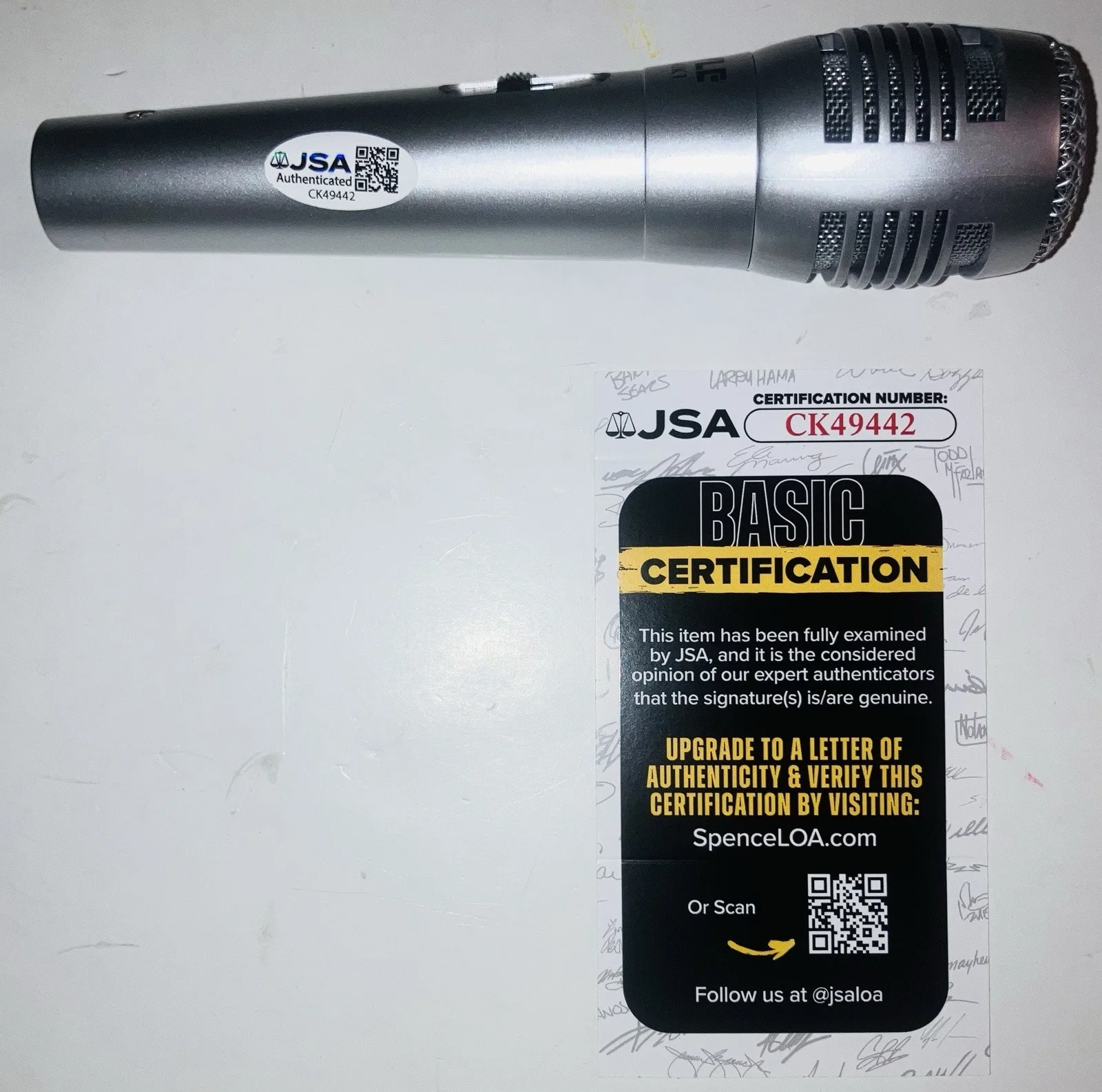MARIAH THE SCIENTIST HOT SINGER SIGNED AUTOGRAPHED MICROPHONE JSA COA VERY RARE!, изображение 2