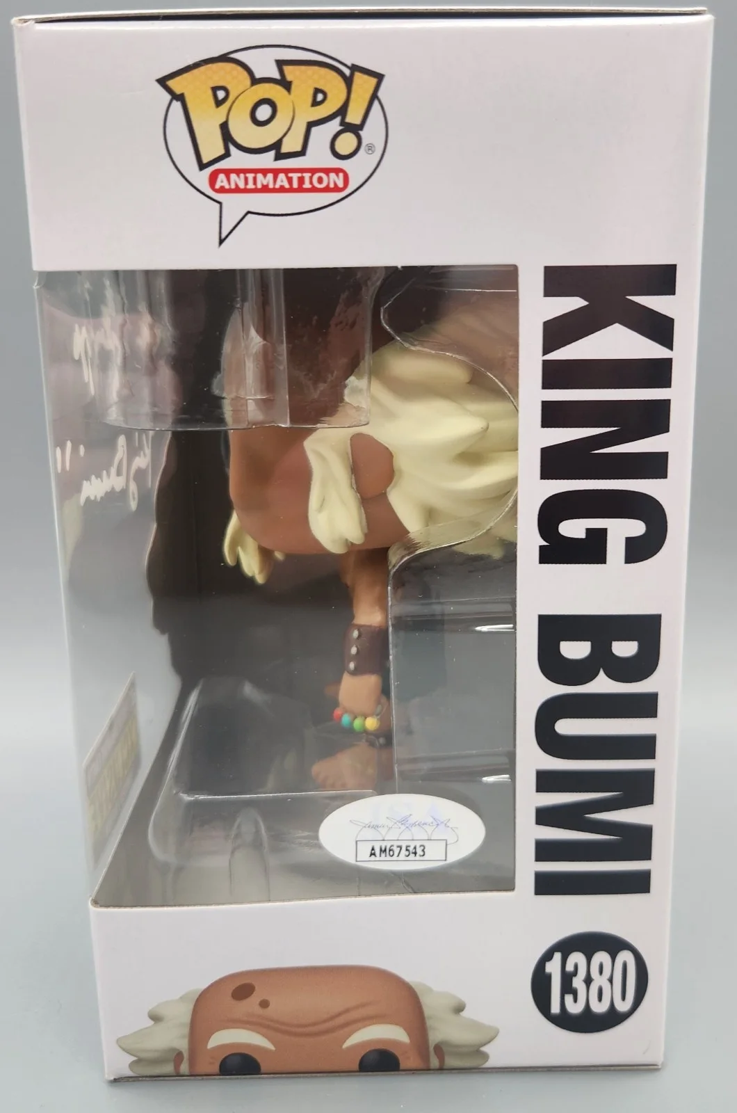 Andre Sogliuzzo — Funko Pop Avatar The Last Airbender King Bumi #1380 Signed Andre Sogliuzzo JSA, image 4