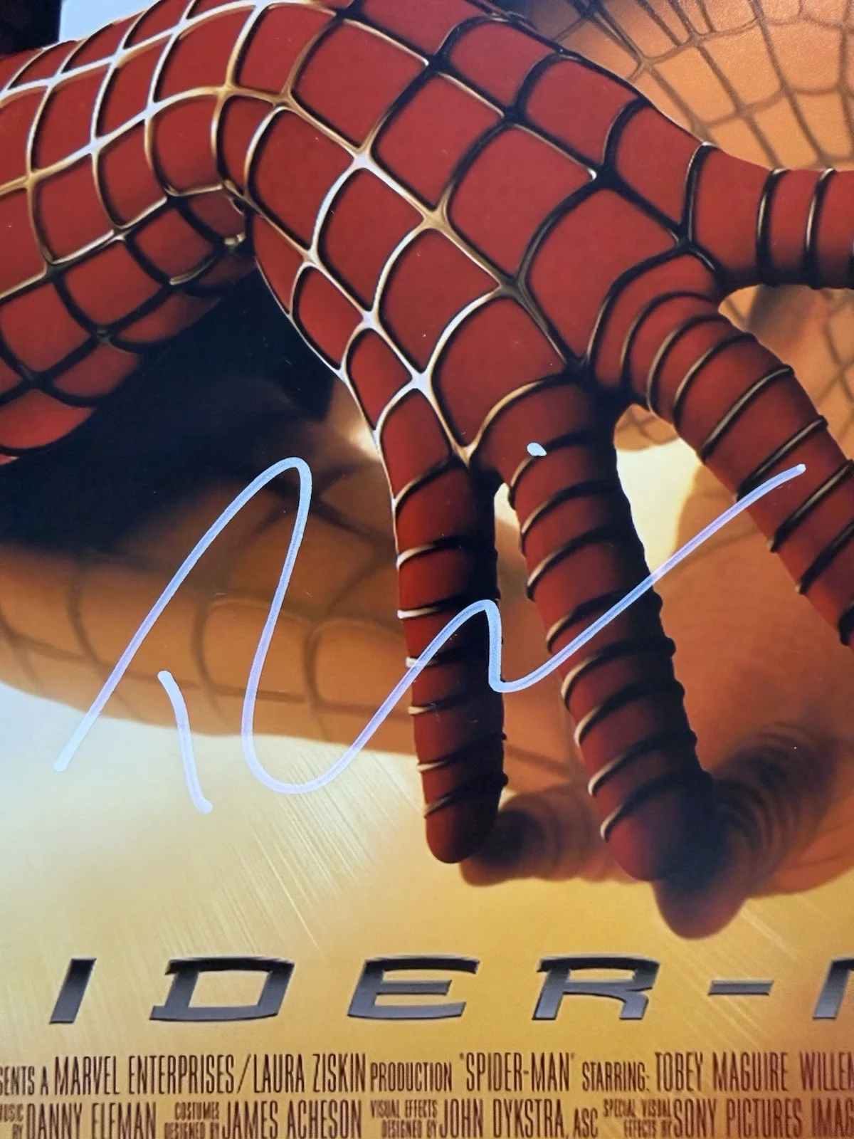 Tobey Maguire — Tobey Maguire Autograph Signed 11x17 Spider-Man Poster Photo PSA COA, изображение 2