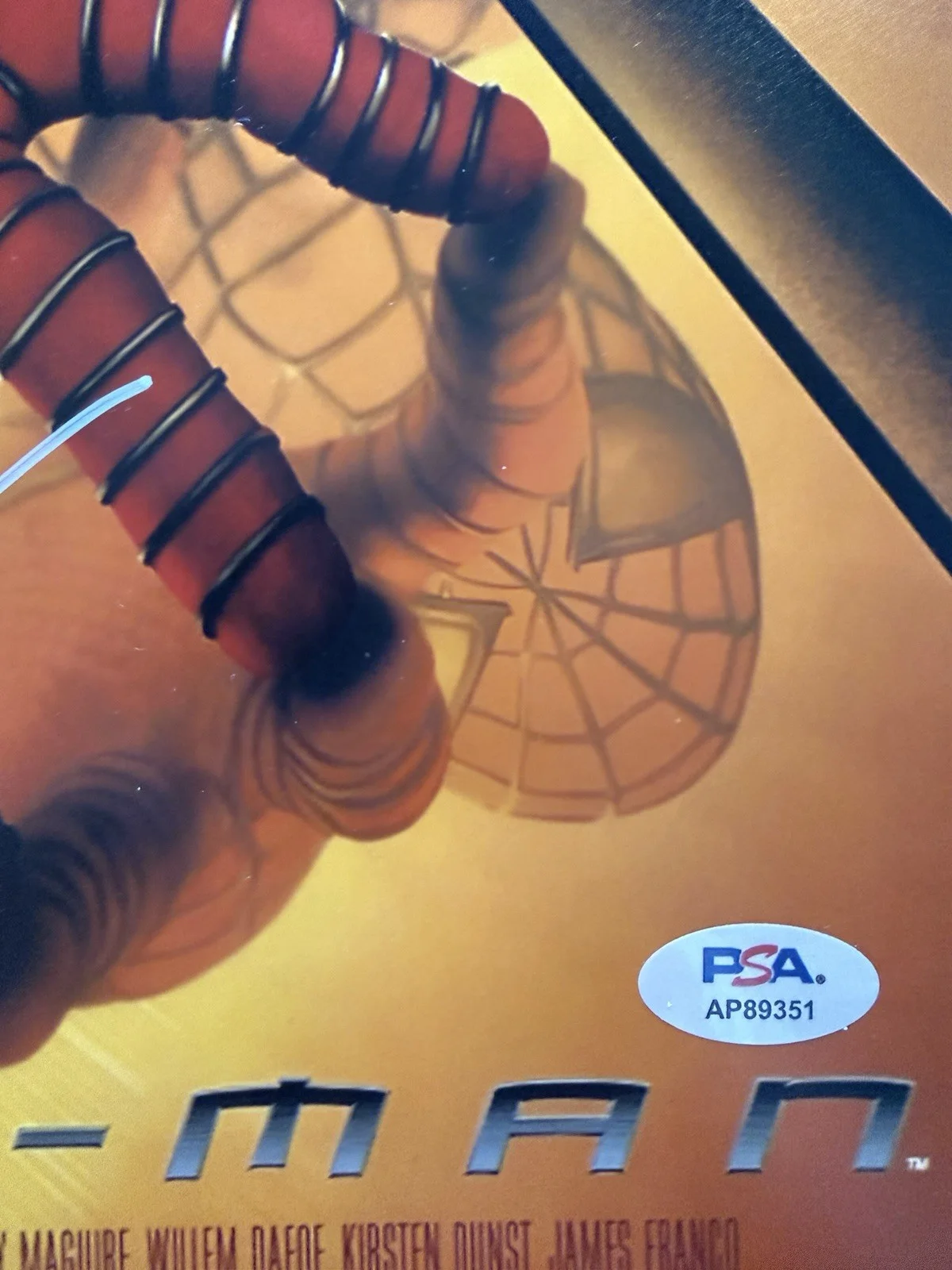 Tobey Maguire — Tobey Maguire Autograph Signed 11x17 Spider-Man Poster Photo PSA COA, изображение 3