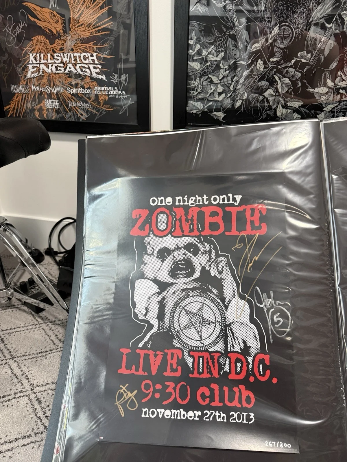 rob zombie Signed Autographed Poster Numbered, image 2