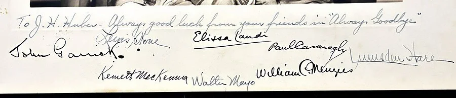 Cast — ALWAYS GOODBYE Vintage 1931 Movie Cast & Directors Signed Photo Elissa Landi + 7, изображение 3