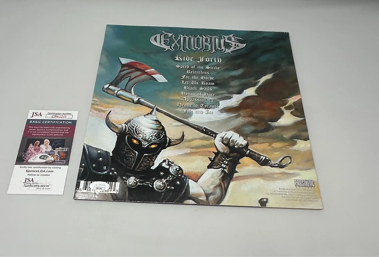 Exmortus signed Ride Forth Album JSA COA, image 2