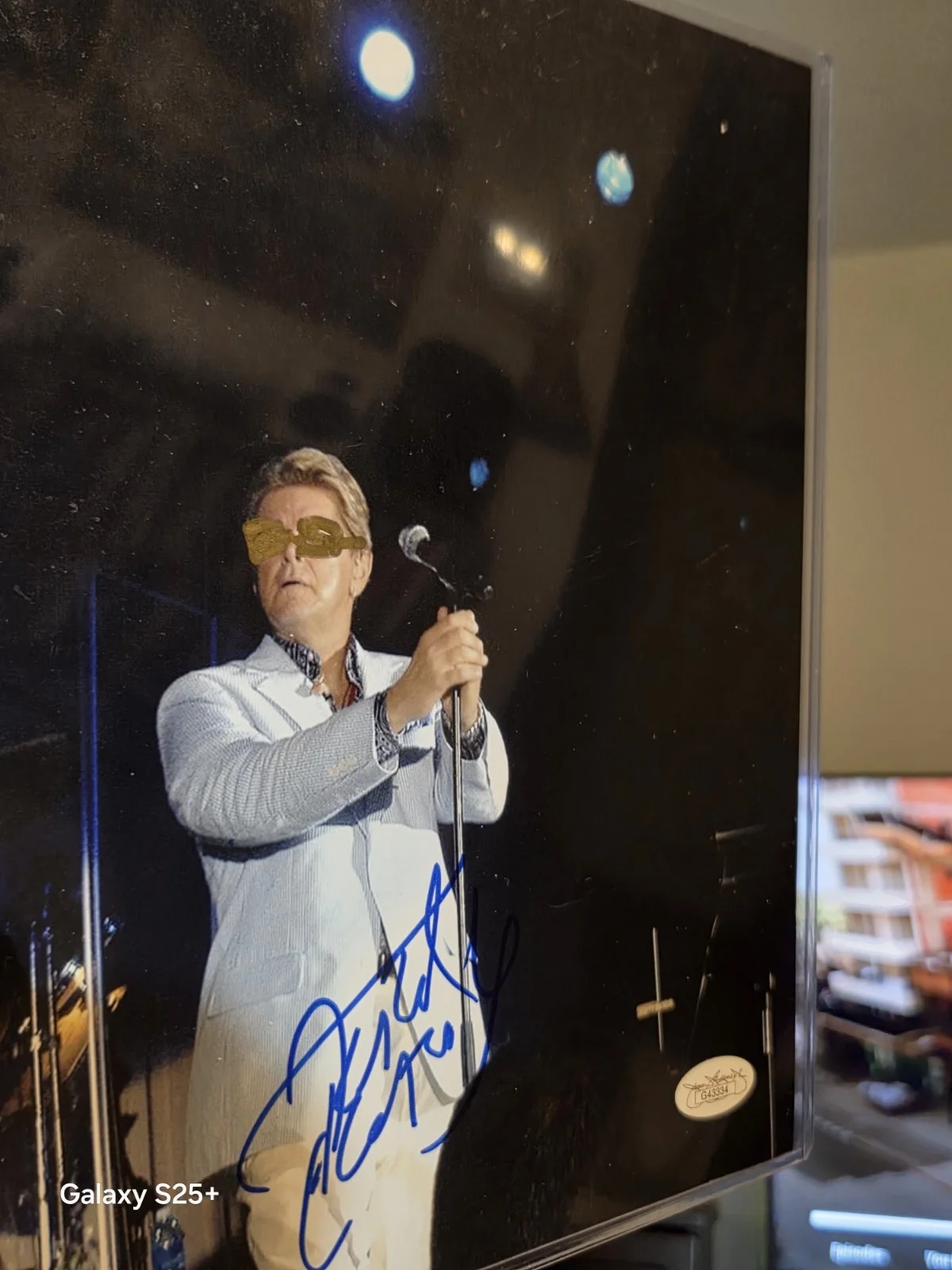 Chicago Peter Cetera Signed 8x10 Photo Jsa . With Artwork: Glasses! GloryofLOVE, image 2