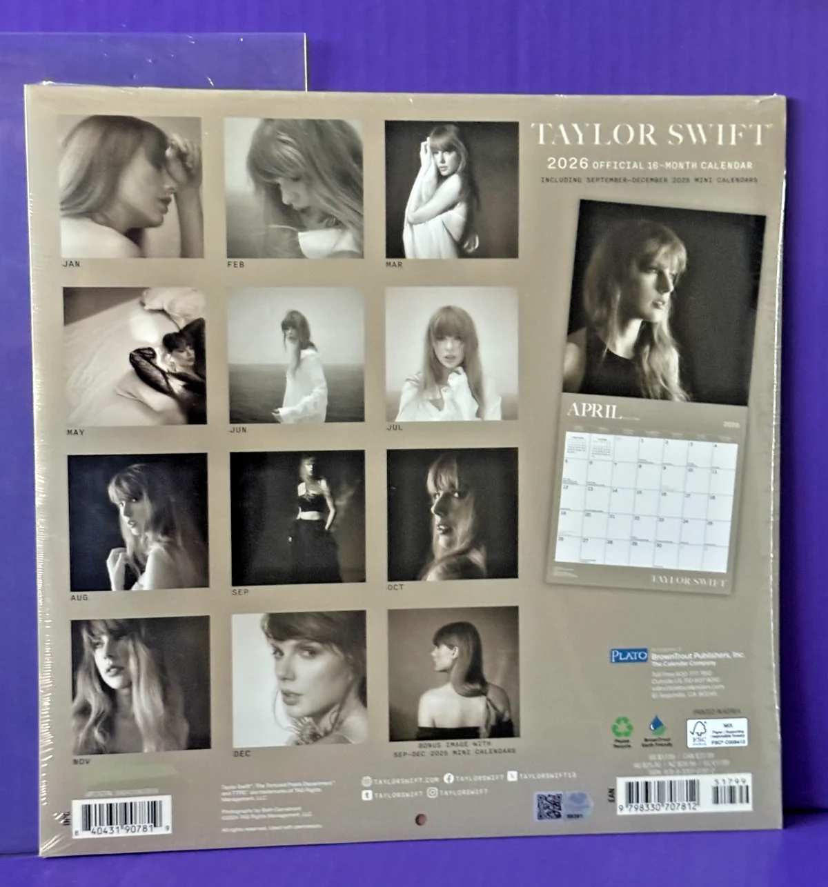 Taylor Swift — Taylor Swift - Signed 2026 Calendar with Cert of Authenticity and Free Delivery, image 3