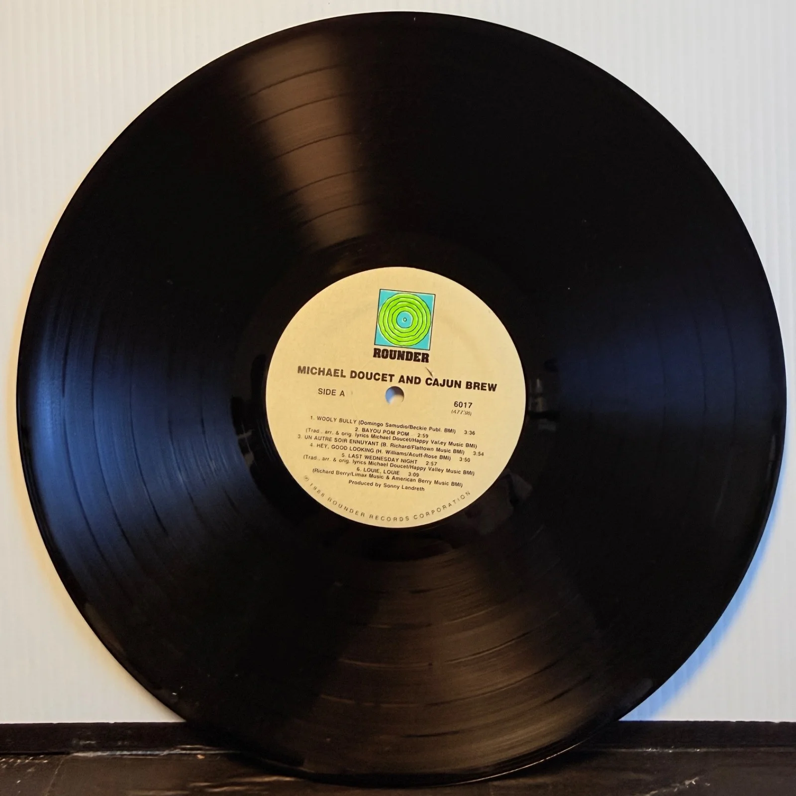 AUTOGRAPHED Michael Doucet & Cajun Brew - Rounder 6017 USA VINYL ISSUE 1988 NM, image 4