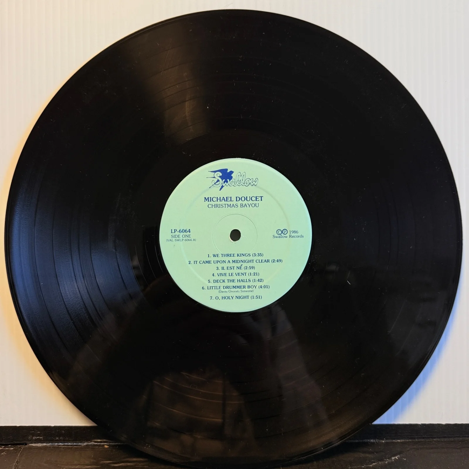 AUTOGRAPHED Michael Doucet - Christmas Bayou - USA VINYL ISSUE 1986 LP-6064 NM, изображение 4