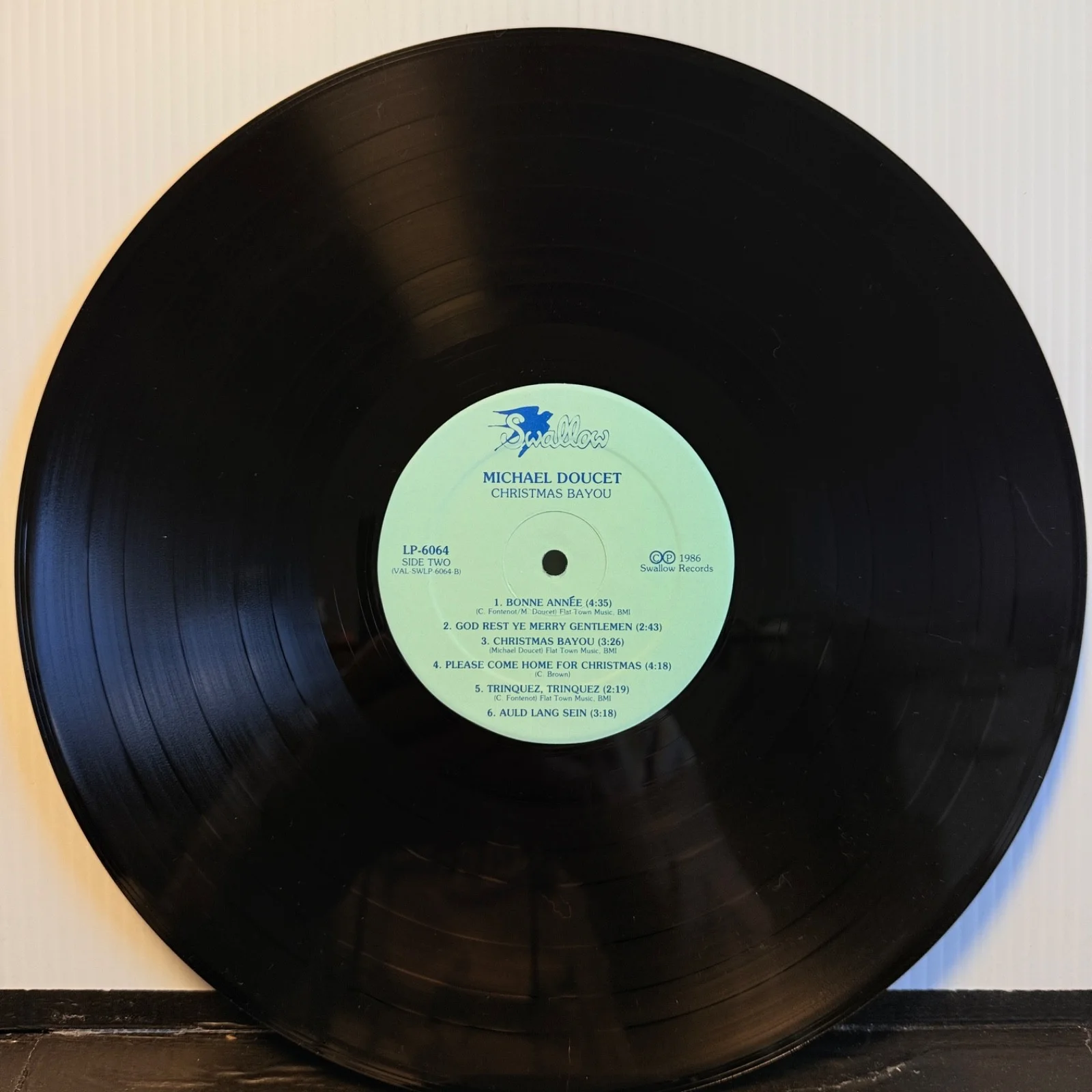 AUTOGRAPHED Michael Doucet - Christmas Bayou - USA VINYL ISSUE 1986 LP-6064 NM, изображение 5
