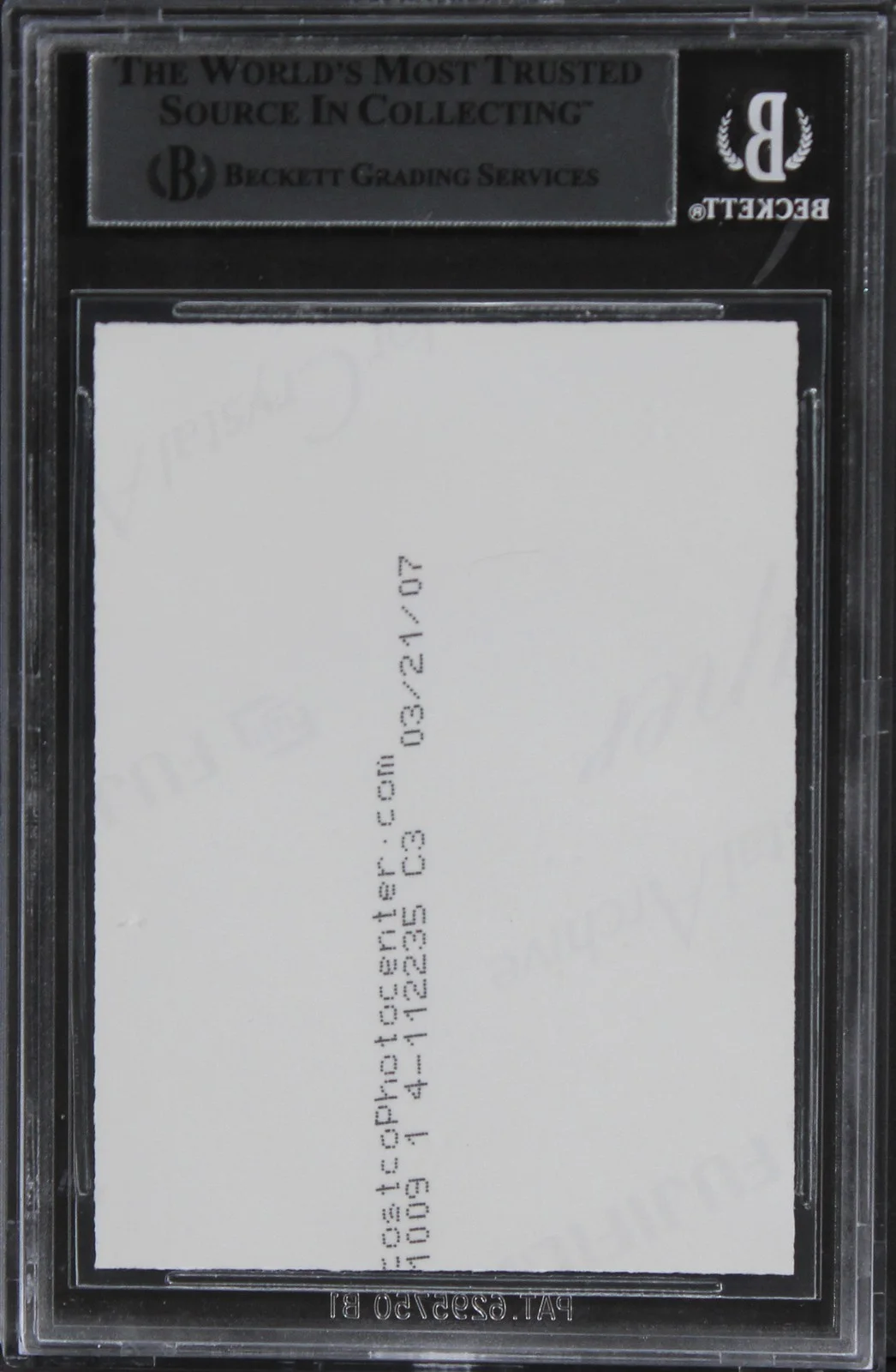 Jack McKenzie — Jack McKenzie Star Wars Authentic Signed Custom Trading Card BAS Slabbed 1, image 2