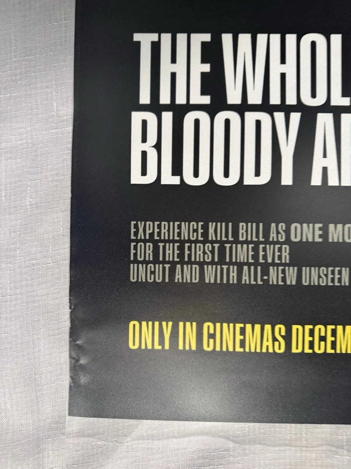 KILL BILL THE WHOLE BLOODY AFFAIR – ONE SHEET CINEMA POSTER – 27 X 40 – ROLLED, изображение 3