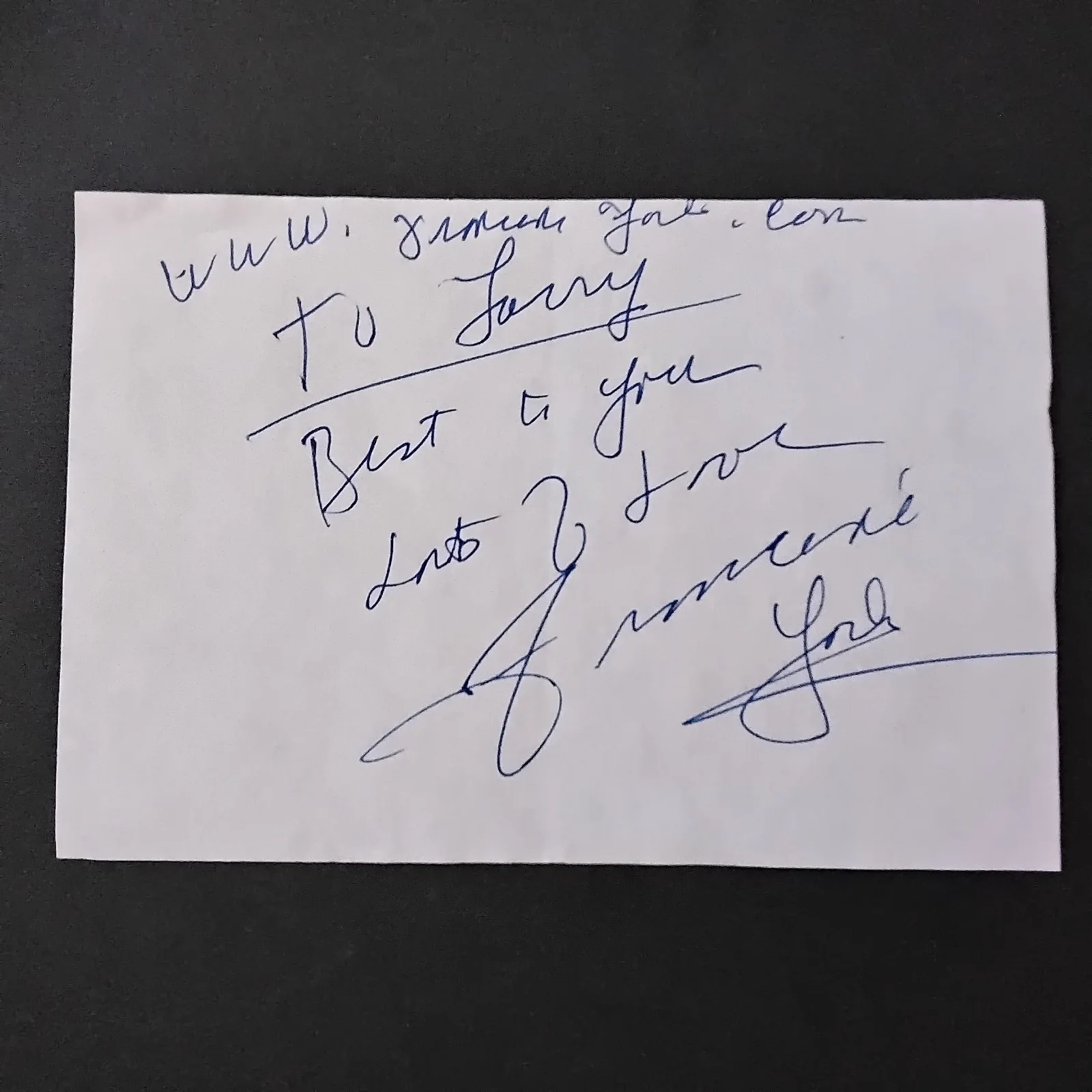 Francine York SIGNED Paper Photo Movie TV Actress Land of Giants Martin & Lewis, изображение 4