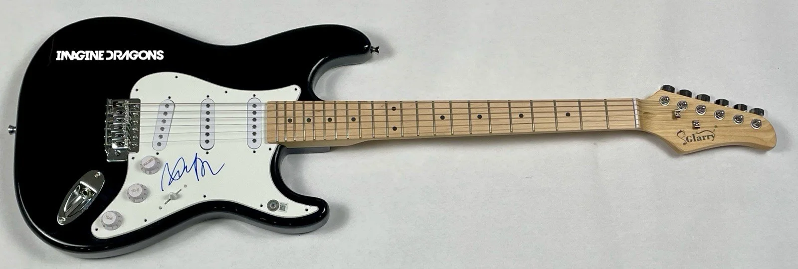 Imagine Dragons Dan Reynolds Signed Autograph Electric Guitar Singer Beckett COA, изображение 2