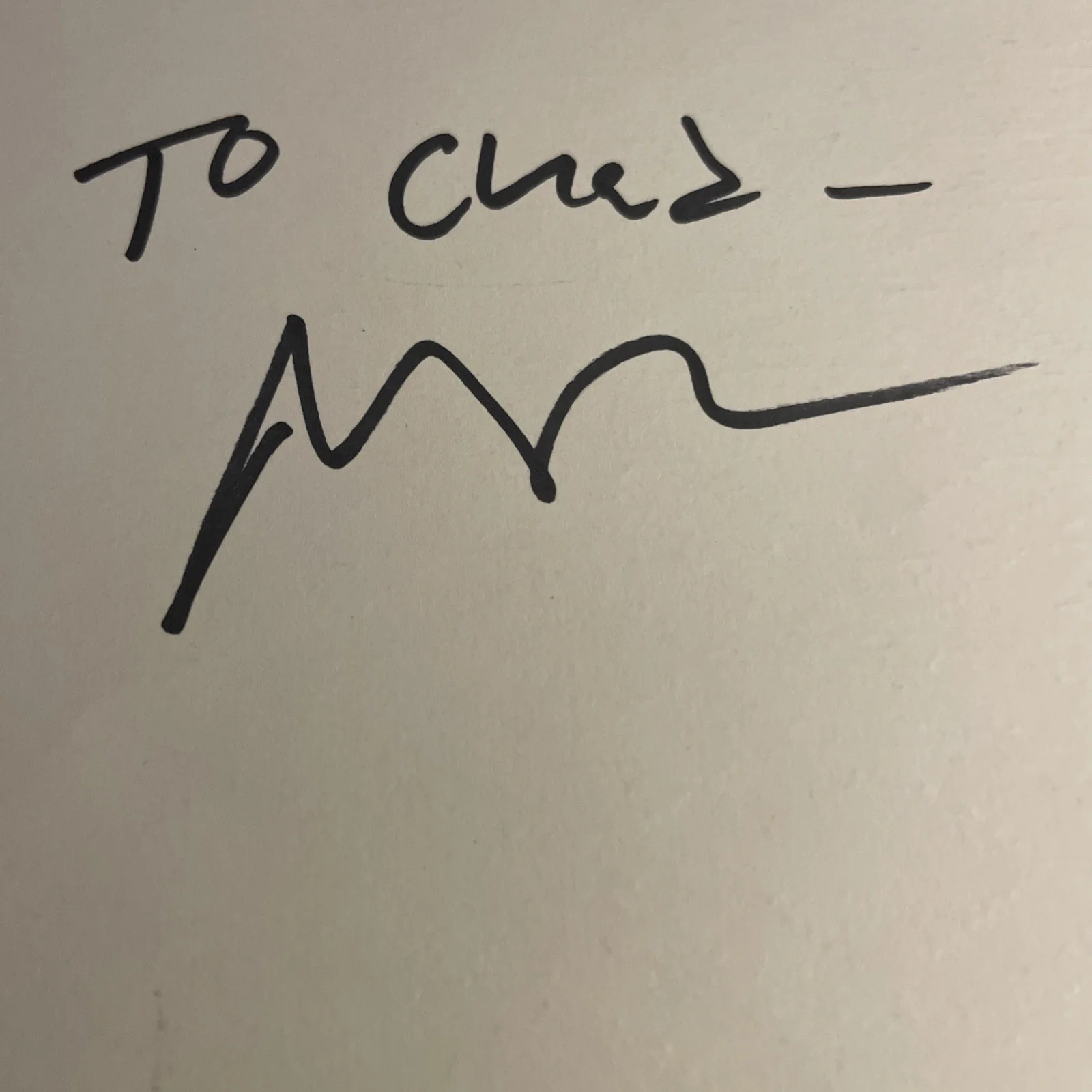 Nicolas Cage — Nicolas Cage signed 4.5 X 7 Post card-inscribed To Chad-No COA, image 2