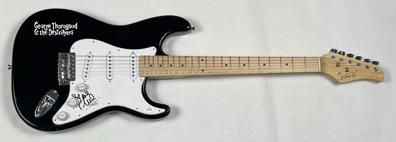 George Thorogood Signed Electric Guitar Terminator 2 Bad To The Bone ACOA COA, изображение 3
