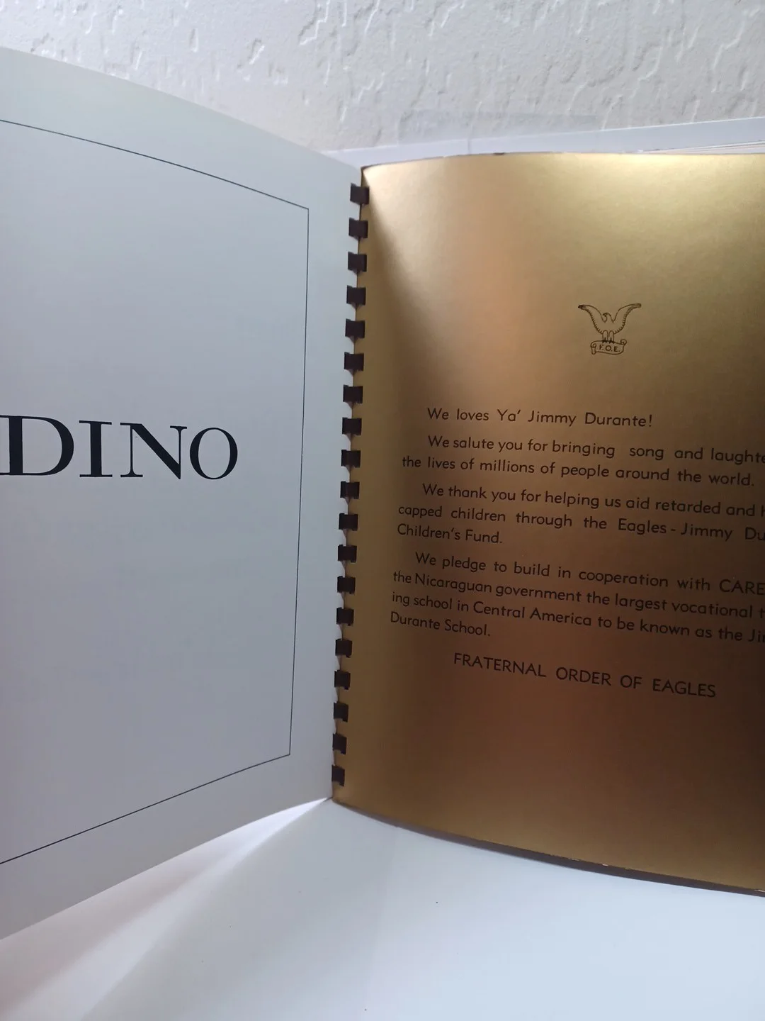 23rd Annual Ball Program For Jimmy Durante Signed By Jimmy Durante JRR46, изображение 3