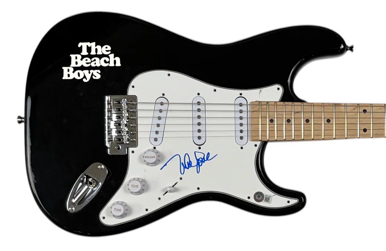 Mike Love The Beach Boys Signed Autograph Electric Guitar Pet Sounds Beckett COA, изображение 2