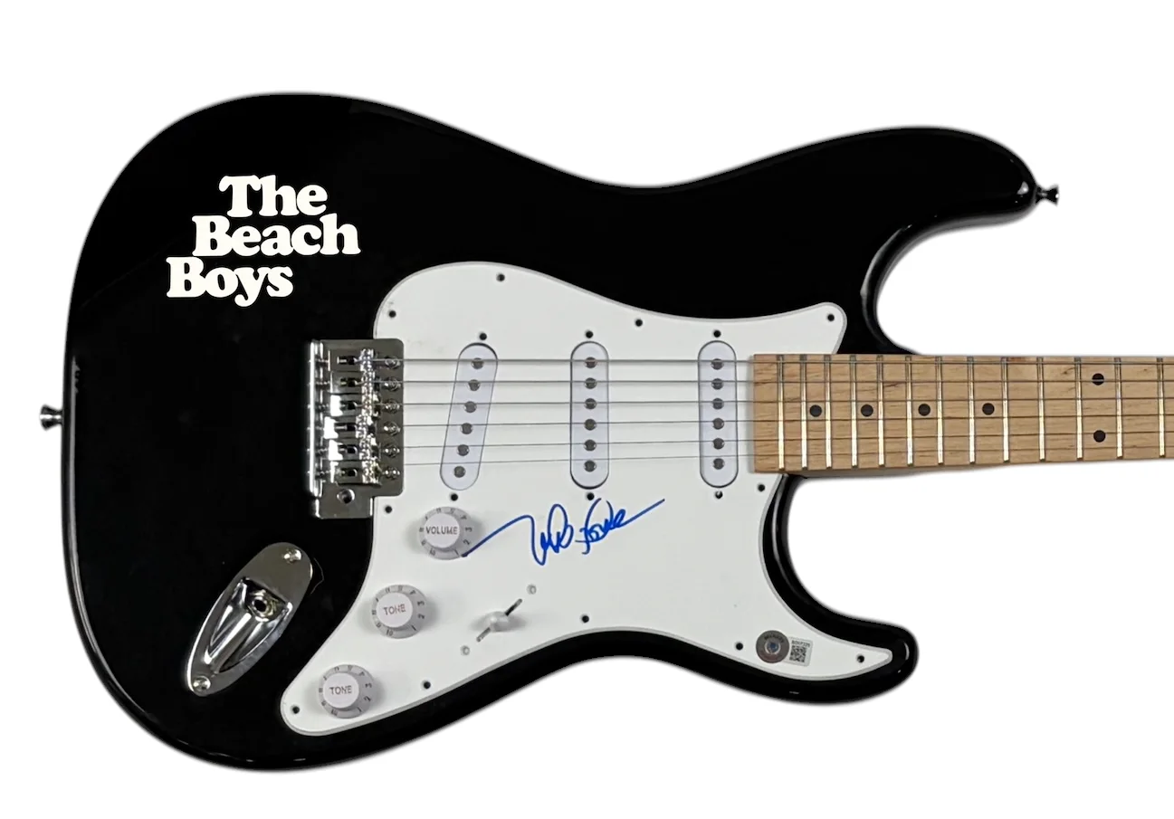 Mike Love The Beach Boys Signed Autograph Electric Guitar Pet Sounds Beckett COA, изображение 4