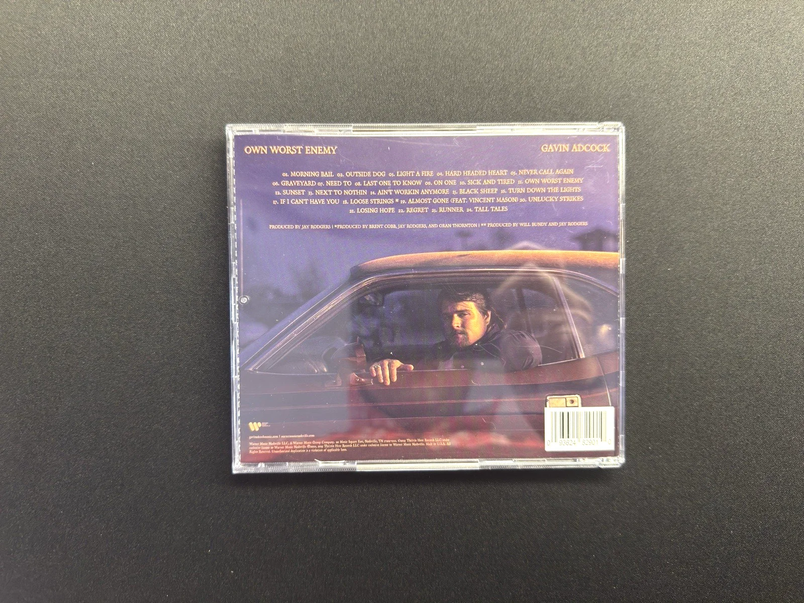 GAVIN ADCOCK Signed Autographed CD insert Own Worst Enemy with CD & case, image 4
