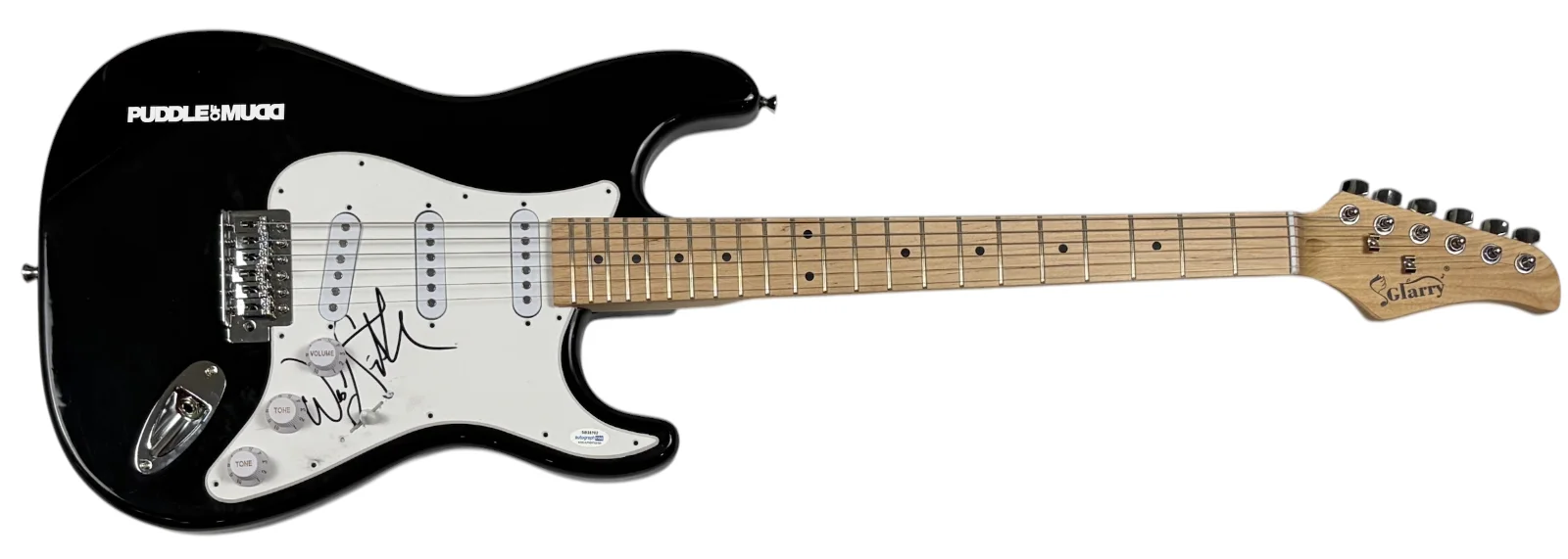 Wes Scantlin Puddle of Mudd Signed Autograph Electric Guitar Band Singer ACOA, изображение 2