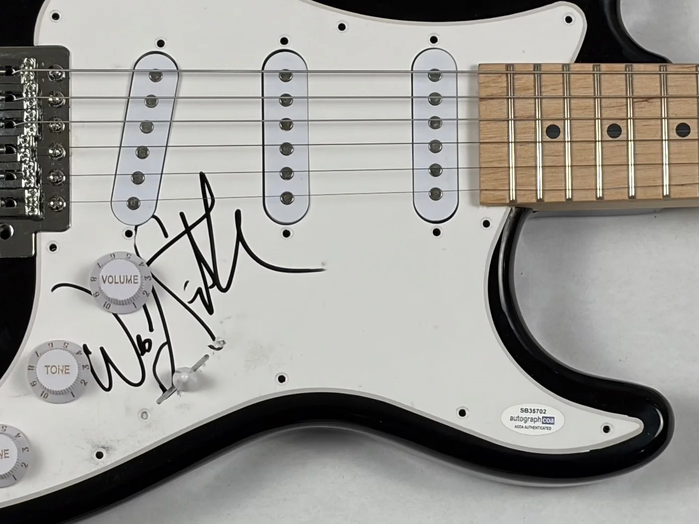 Wes Scantlin Puddle of Mudd Signed Autograph Electric Guitar Band Singer ACOA, изображение 4
