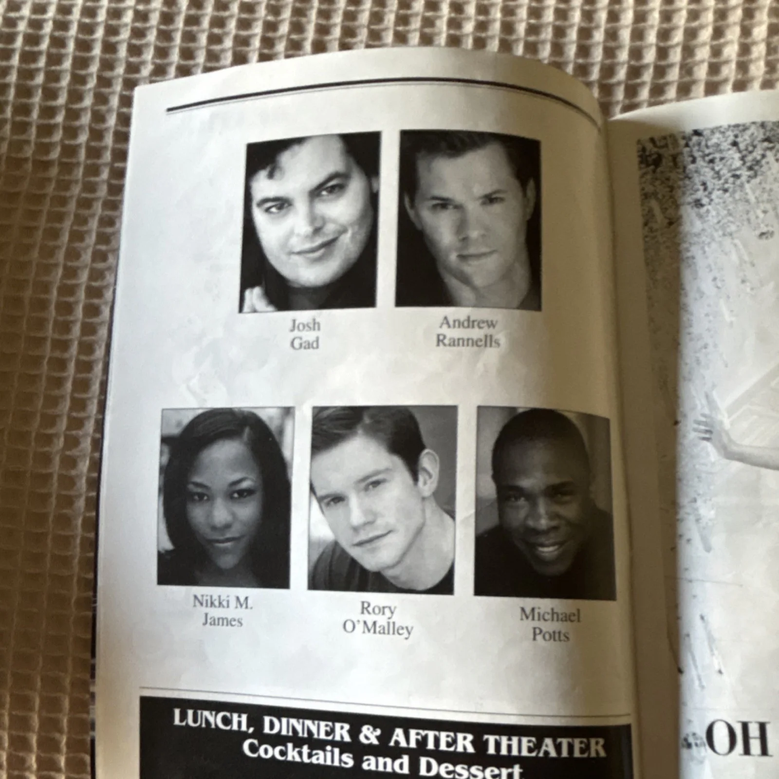 Josh Gad, Andrew Rannells, Nikki M. James, Rory O'Malley, Michael — The Book of Mormon Original Signed Playbill Eugene O'Neill Theatre Autographed, изображение 4