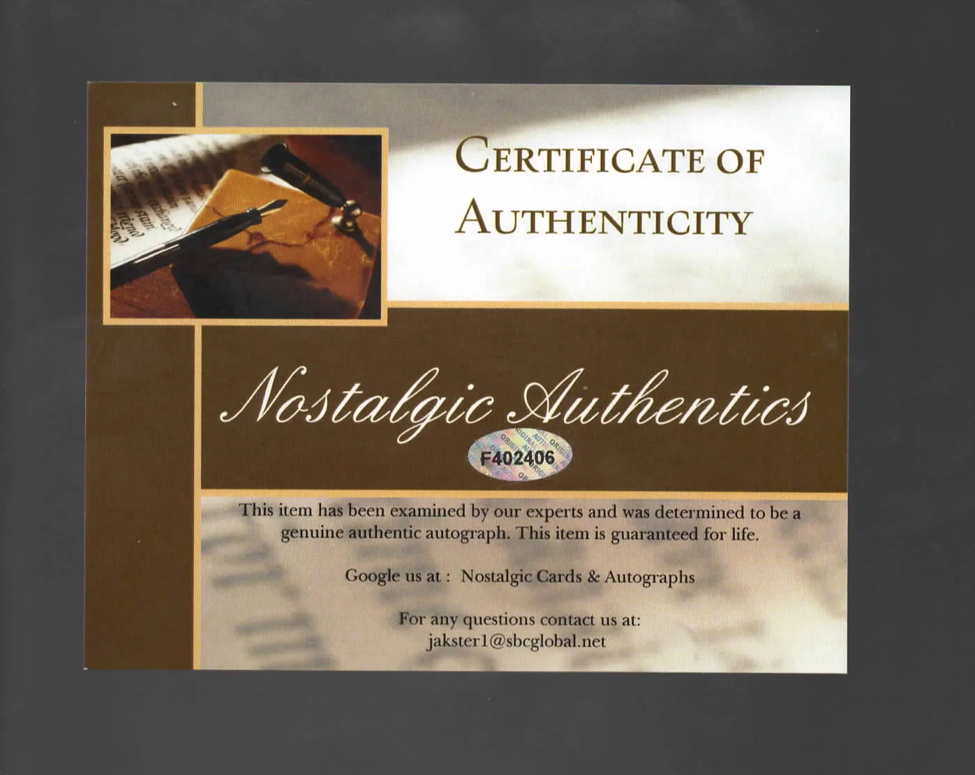 Neil Sedaka signed 2 Card Lot 1993 American Bandstand NICE Hologram COA's READ, изображение 3