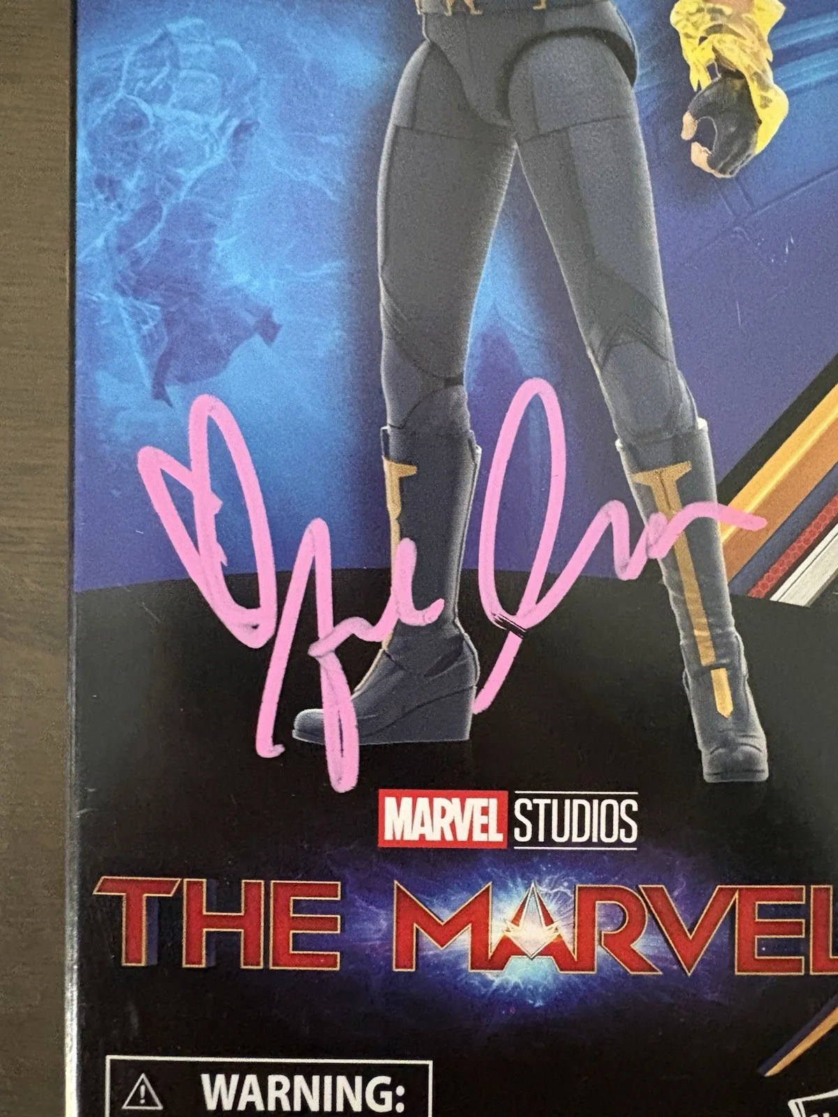 Brie Larson Signed Captain Marvel Action Figure w/ COA, image 2