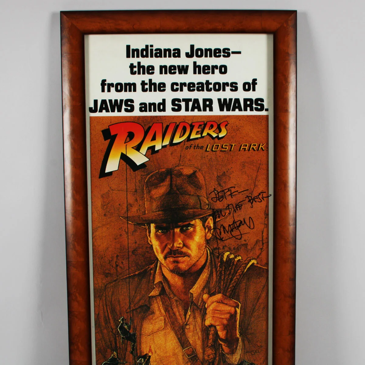 Harrison Ford Signed Poster Raiders of the Lost Ark - COA JSA, изображение 5