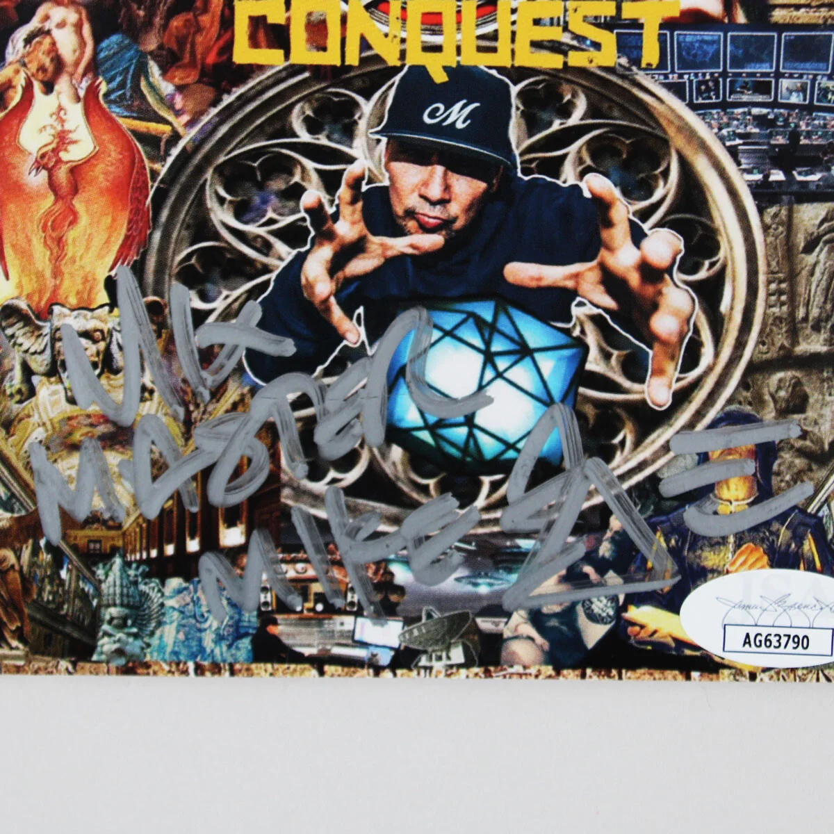 Mix Master Mike Signed CD Conquest - COA JSA, изображение 2