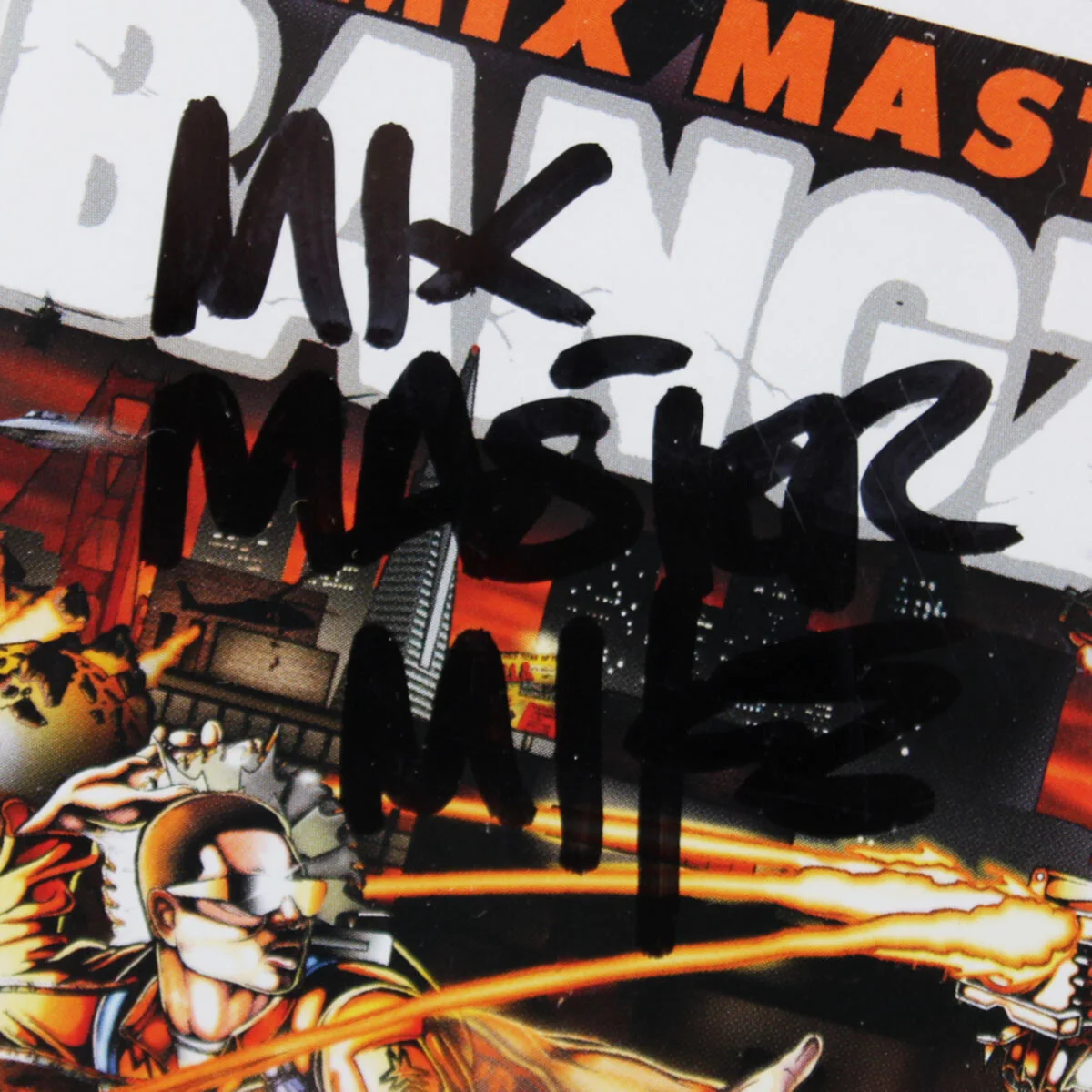 Mix Master Mike Signed CD Bangzilla Autographed 3x - COA JSA, image 2
