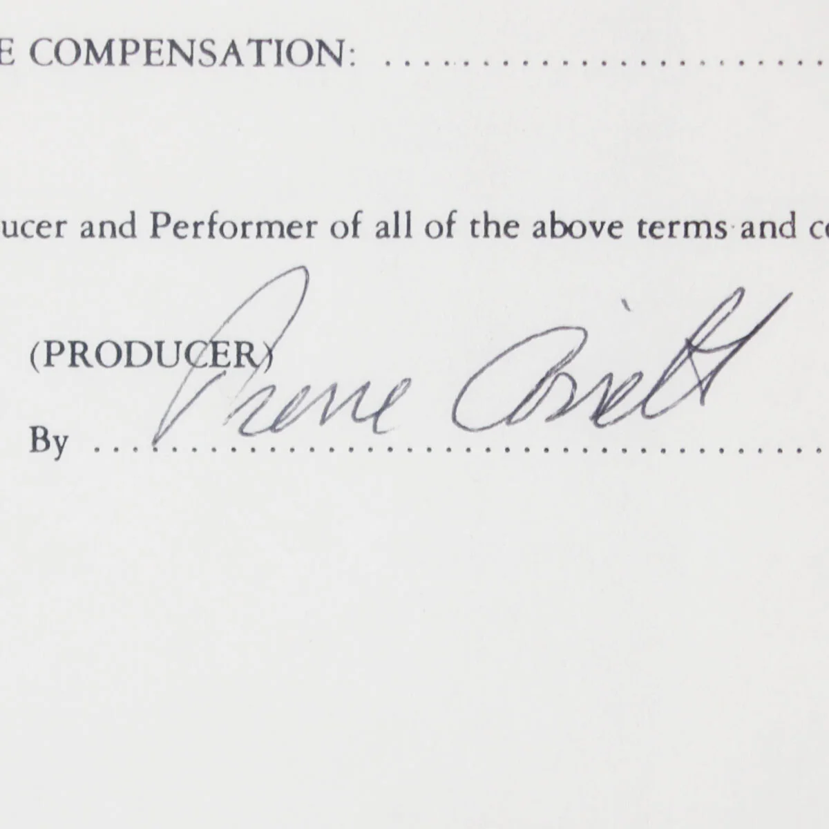 Barbra Streisand Signed Contract Display 1980 Grammy Awards - COA JSA, изображение 3