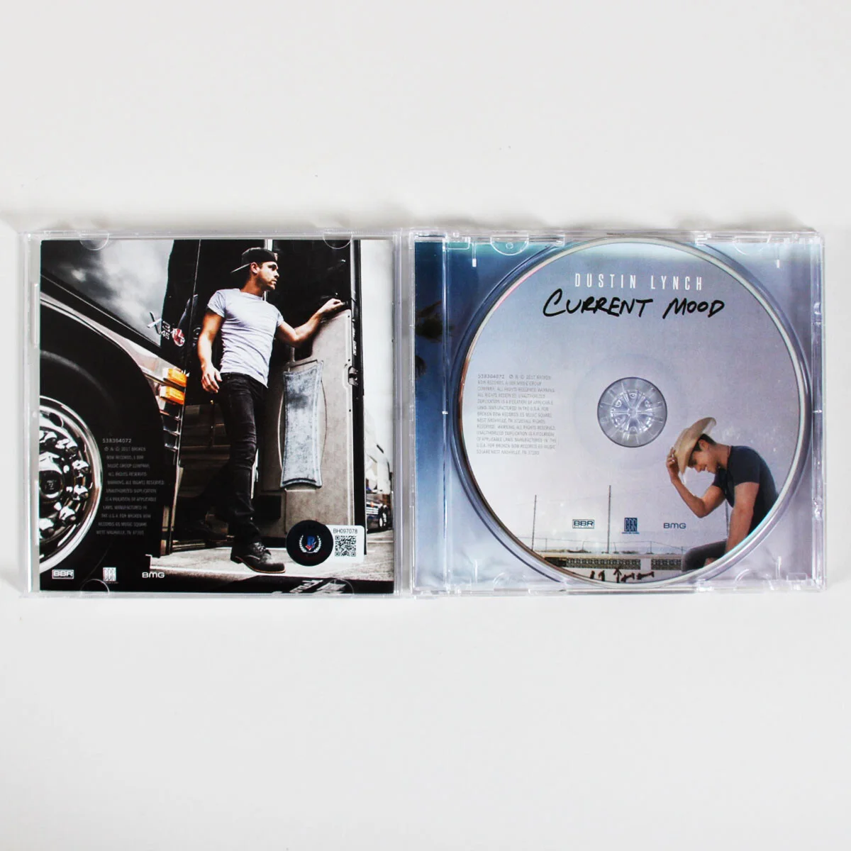 Dustin Lynch Signed CD Current Mood - COA BAS, image 3