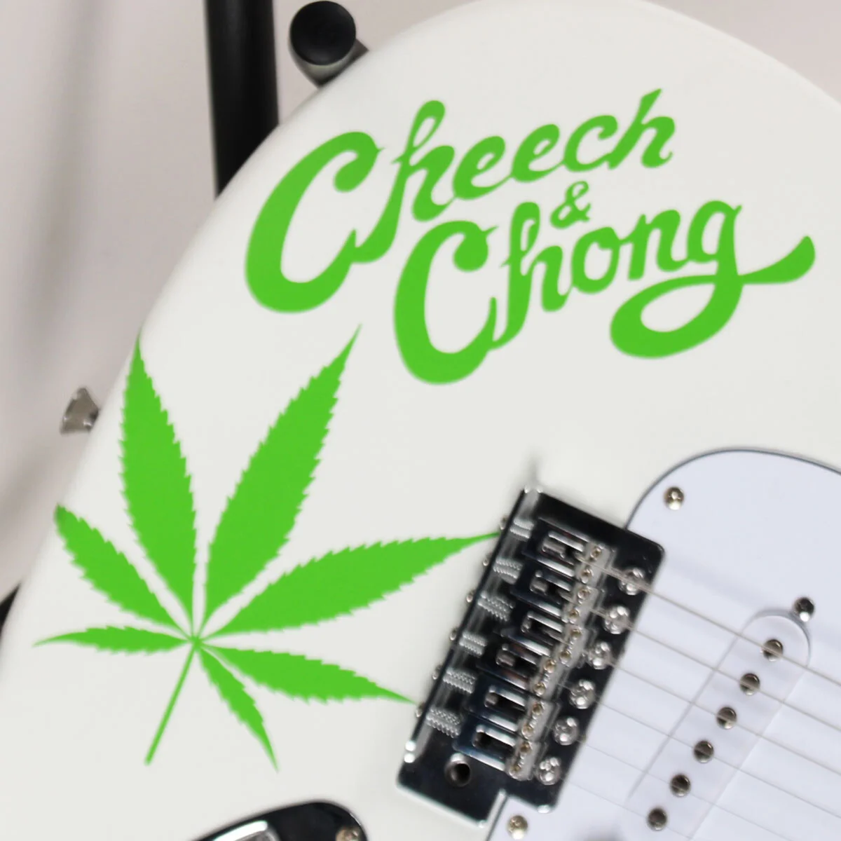 Cheech & Chong Signed Guitar Up in Smoke - COA BAS, image 5