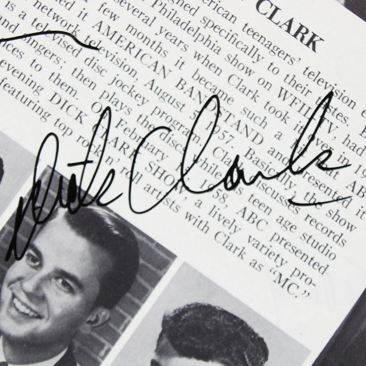 Dick Clark Signed Photo w/ 10 Others Incl. Frankie Avalon etc. - COA JSA, изображение 2