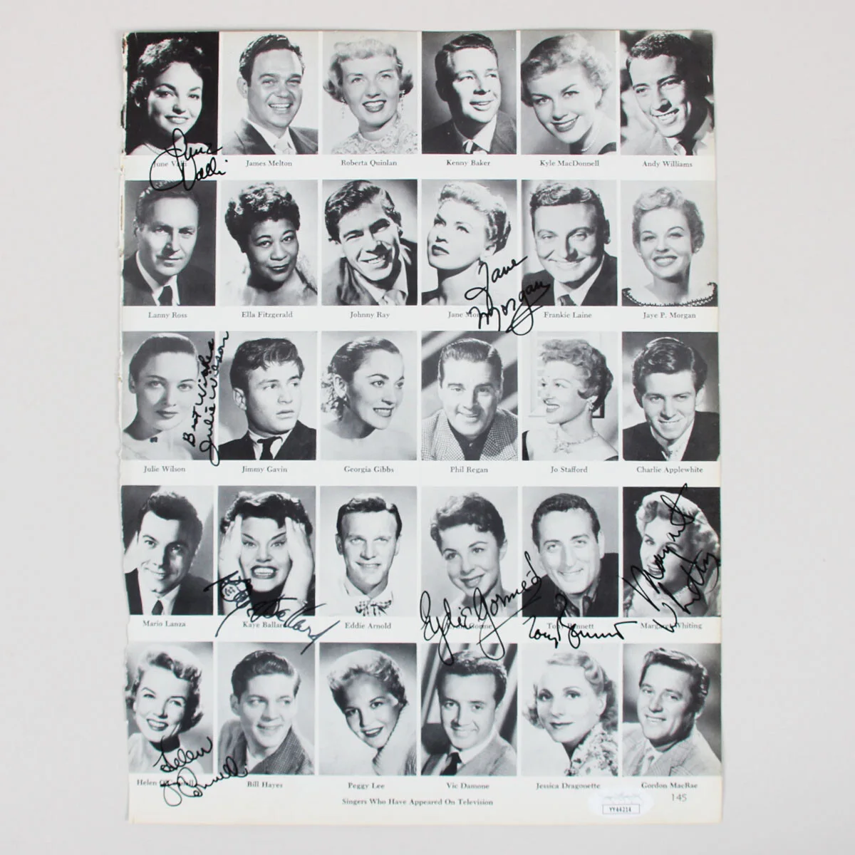 Dick Clark Signed Photo w/ 10 Others Incl. Frankie Avalon etc. - COA JSA, изображение 5